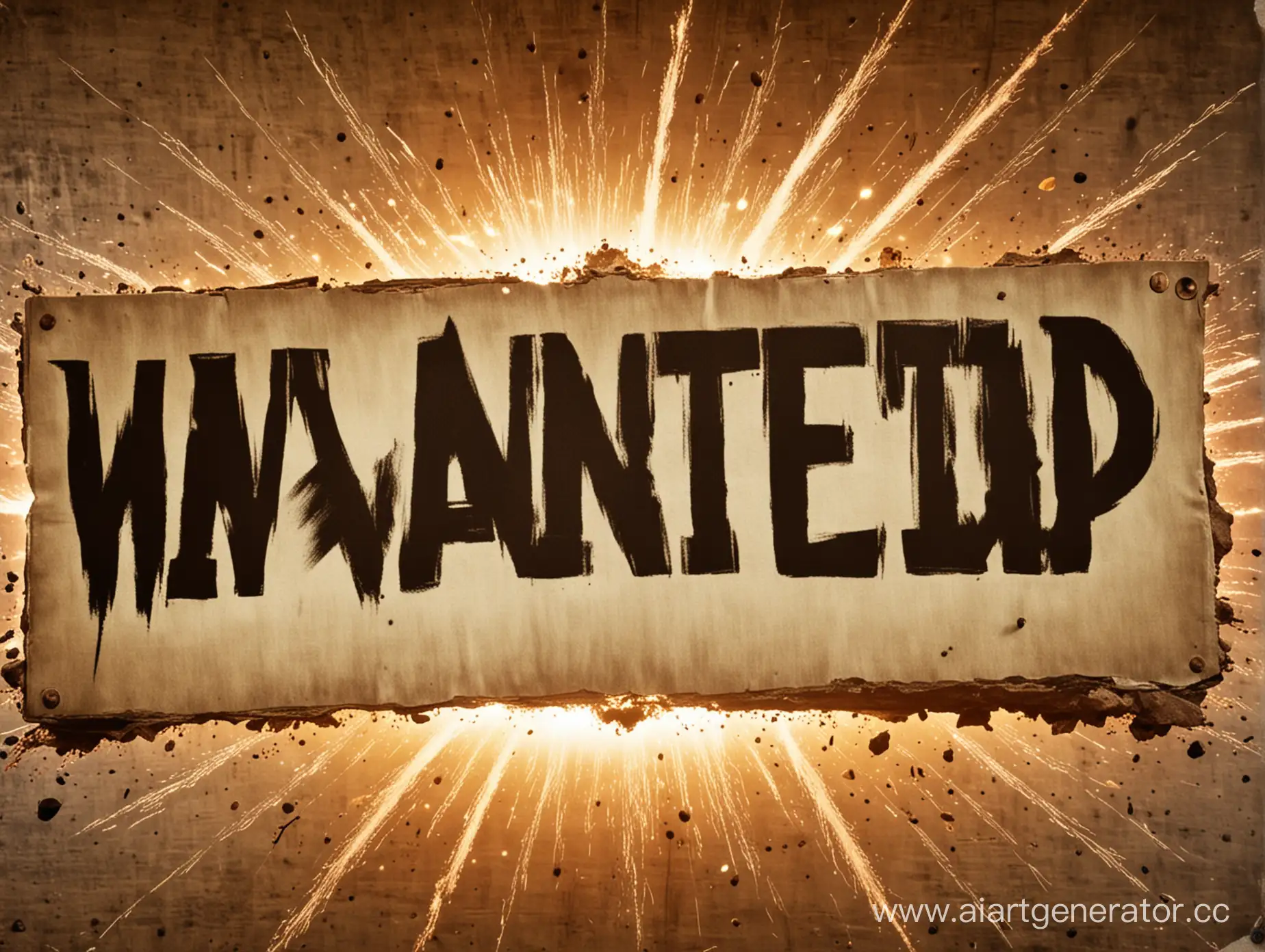Dynamic-Explosion-with-Central-WANTED-Sign