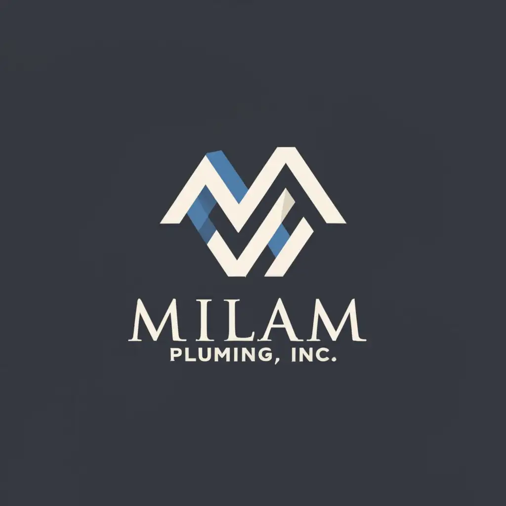 a logo design,with the text "Milam Plumbing, Inc. which includes new construction, residential, gas, commercial, and electric.", main symbol:MPI,complex,be used in Construction industry,clear background