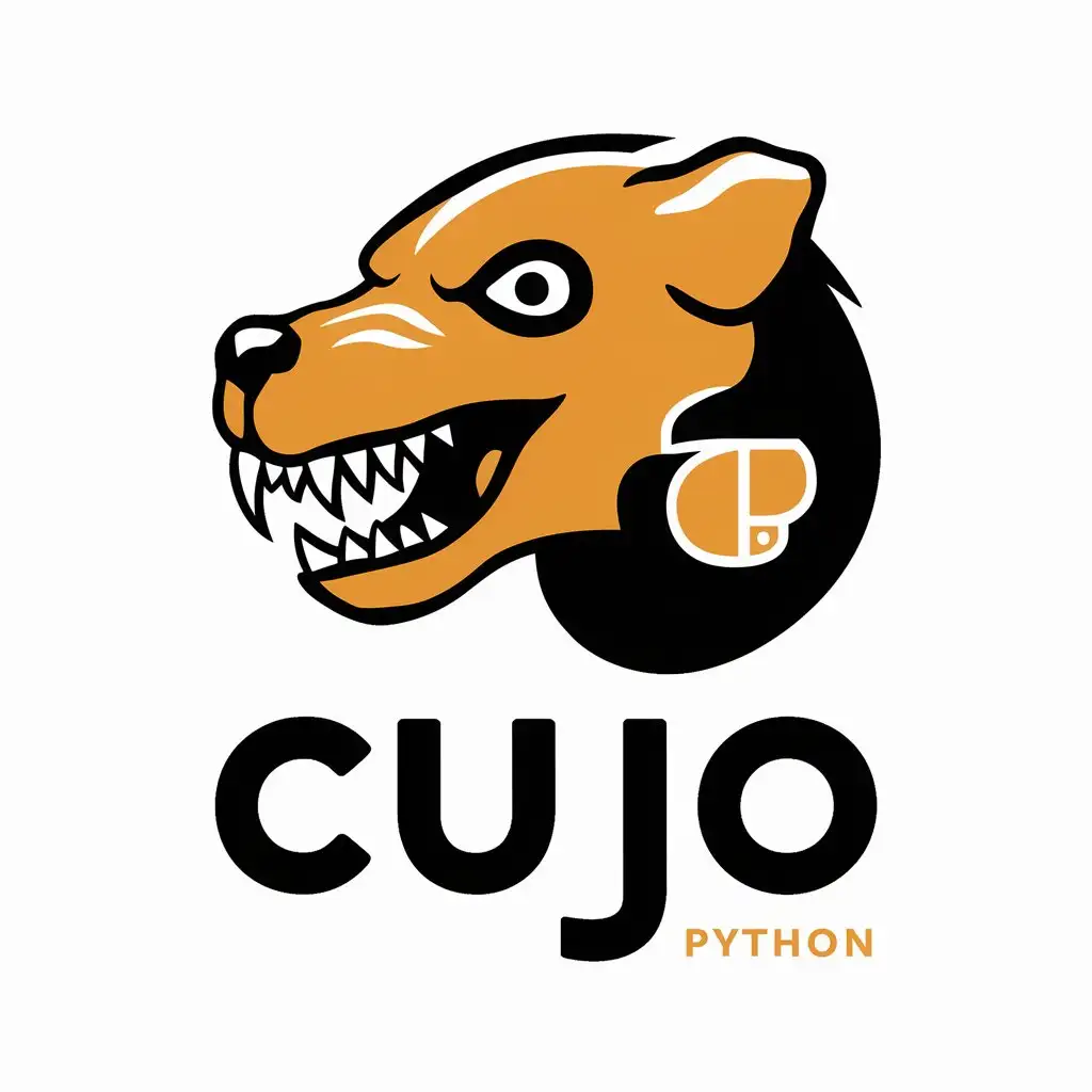 Draw a stylish logo for a Python package called cujo