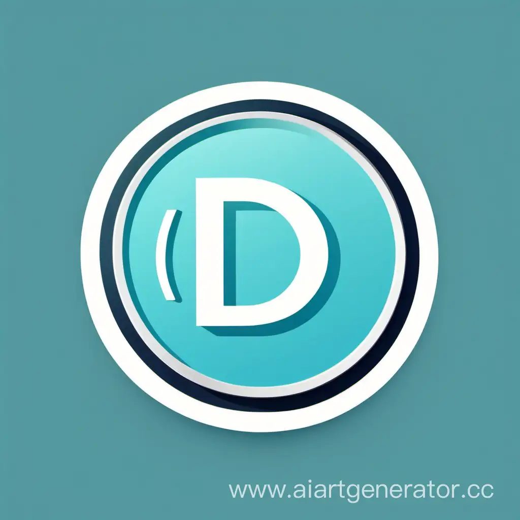 Сделай круглую аватарку для телеграмм канала с тематикой IT и технологий в минималистичном стиле с буквой D в центре