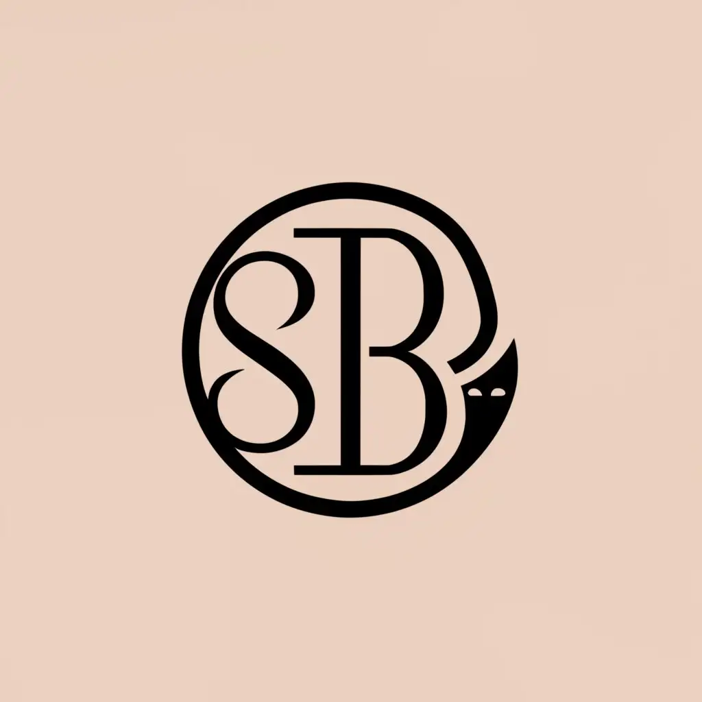 a logo design,with the text "SB", main symbol:CAT,Minimalistic,clear background