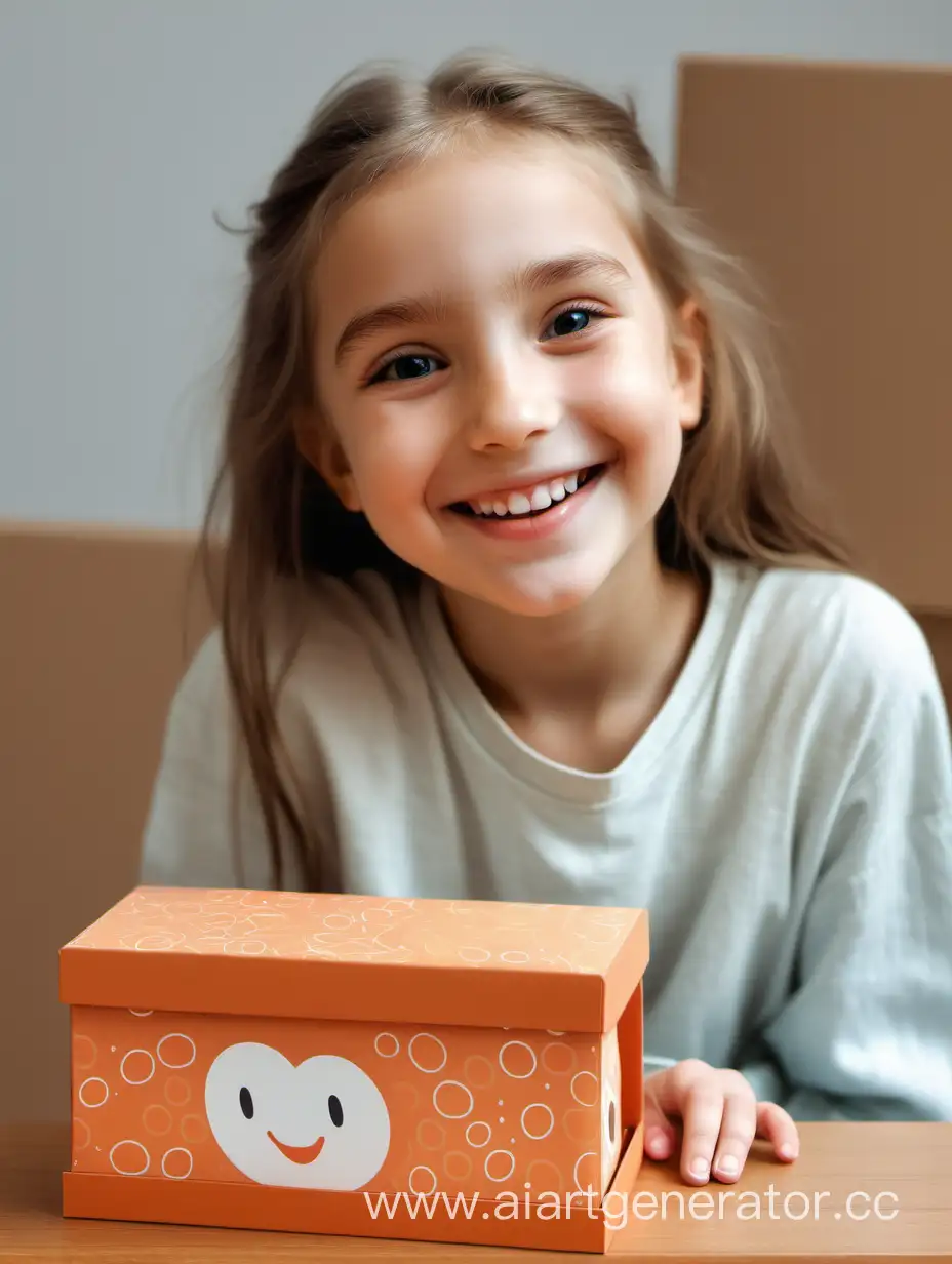 Joyful-Girl-Admires-a-Tiny-Gift-Box