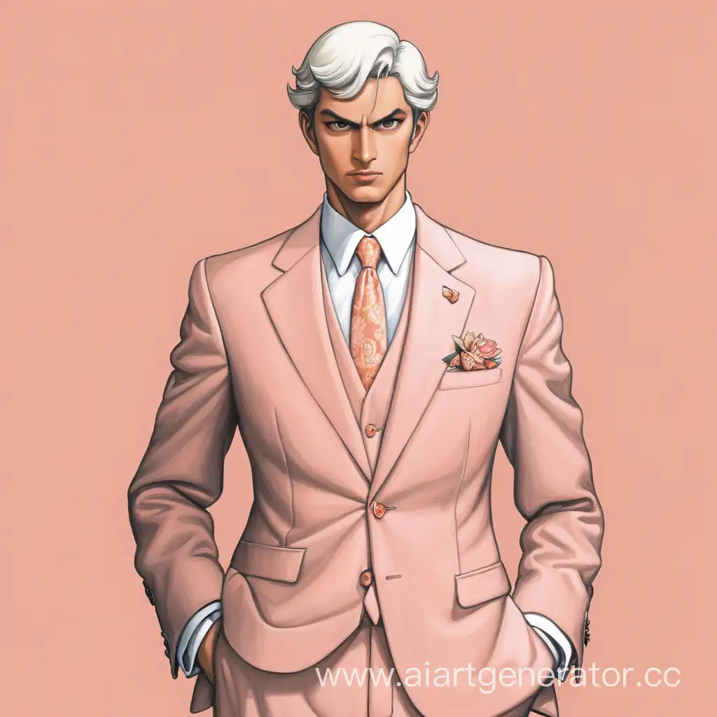 Elegantly-Dressed-Peach-Man-in-a-Stylish-ThreePiece-Suit