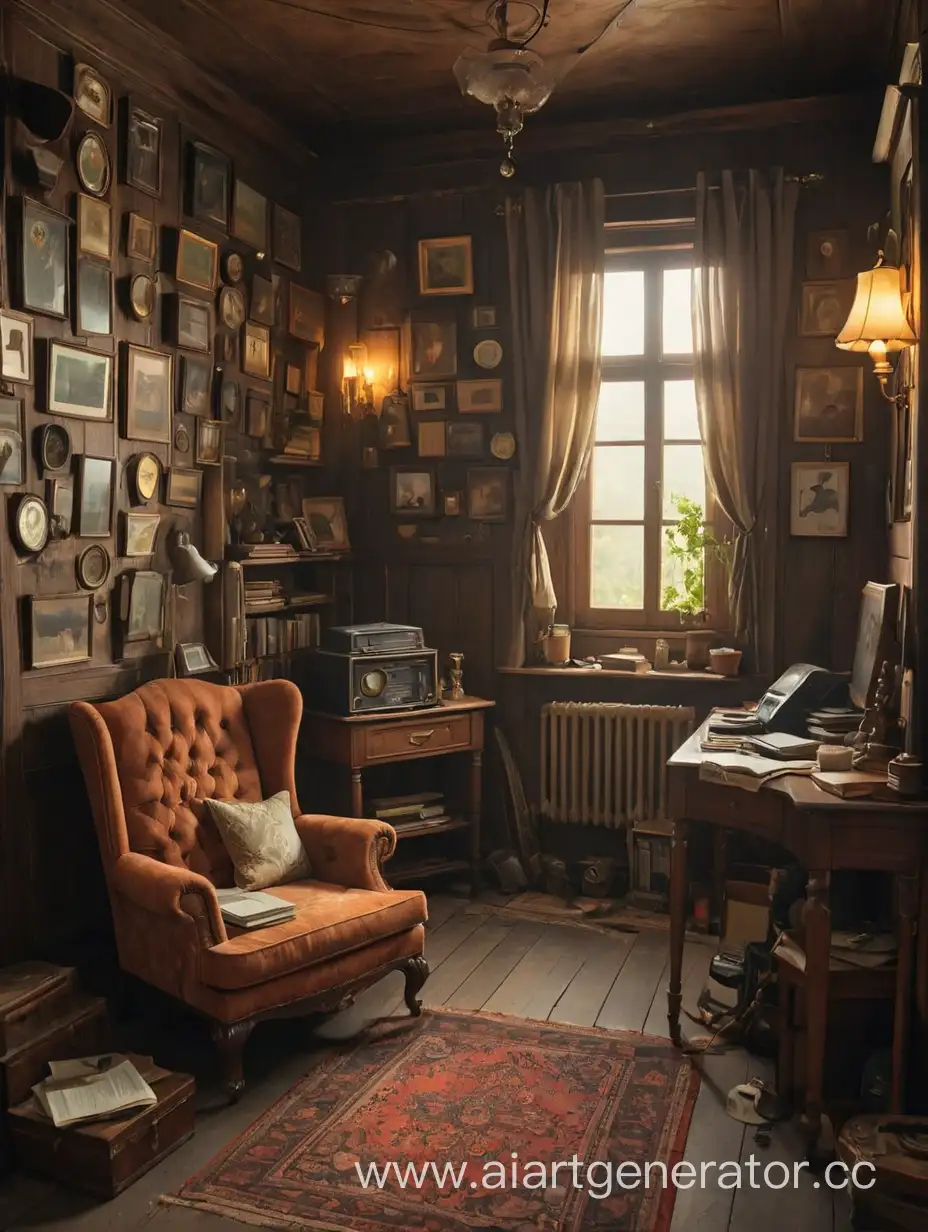 Cozy-Nostalgic-Room-with-Vintage-Decor