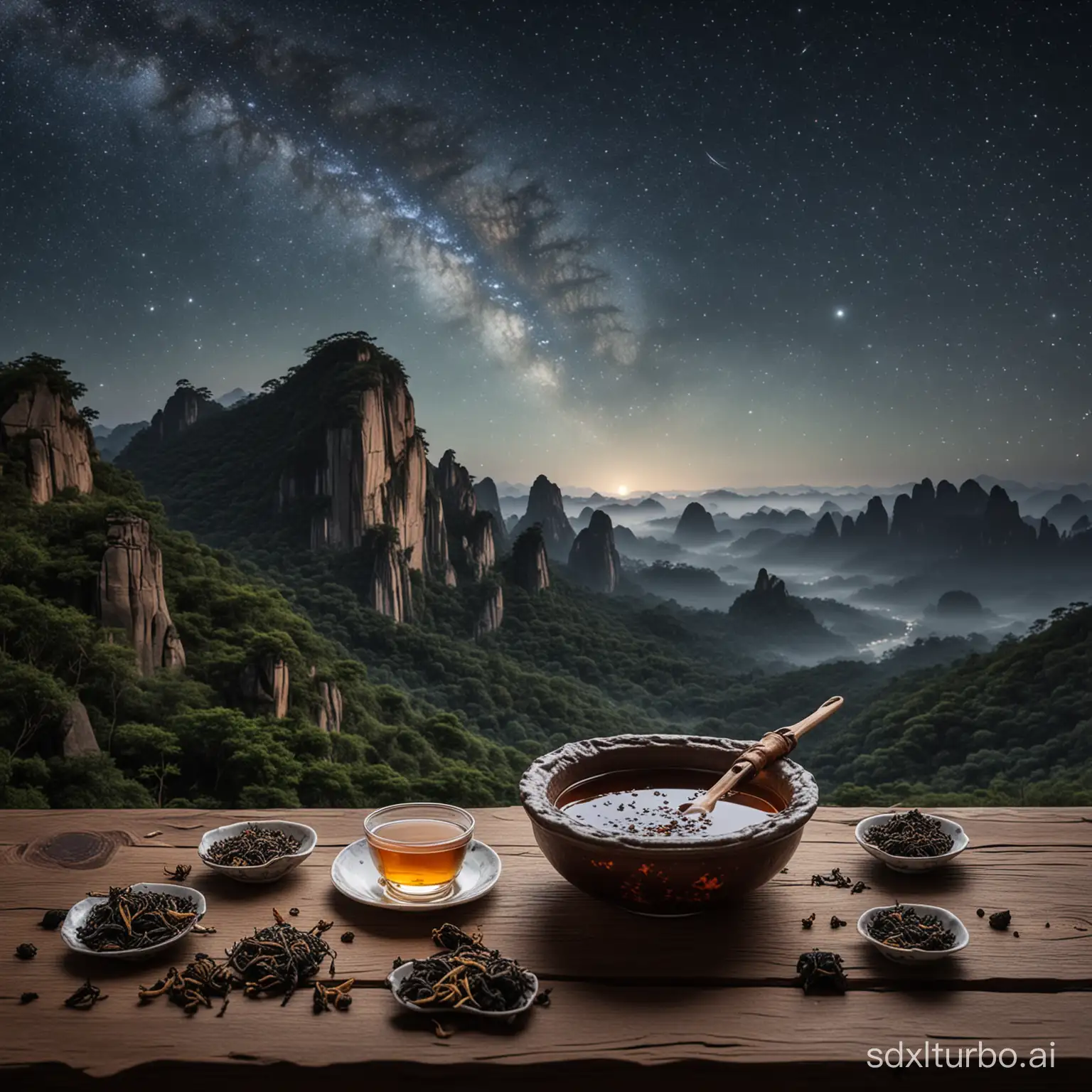 Wuyi Rock Tea in the starry universe