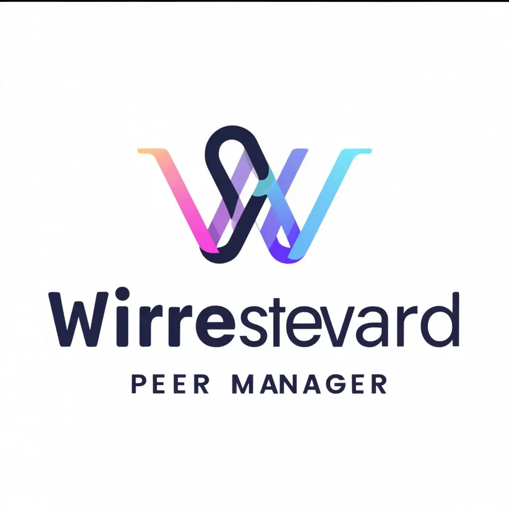 a logo design,with the text "wiresteward", main symbol:Wireguard peer manager,Moderate,be used in Internet industry,clear background