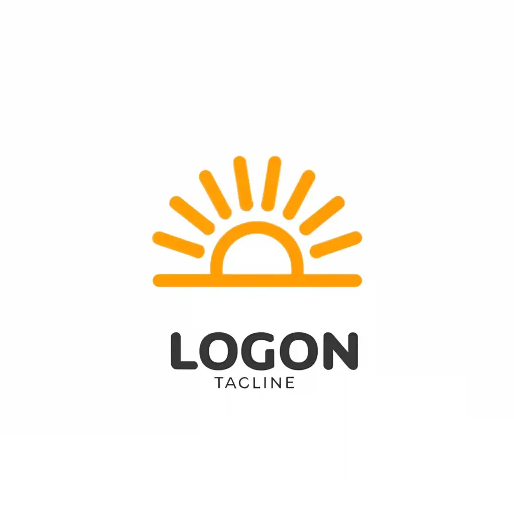 a logo design,with the text "logo", main symbol:sun,Minimalistic,be used in Entertainment industry,clear background