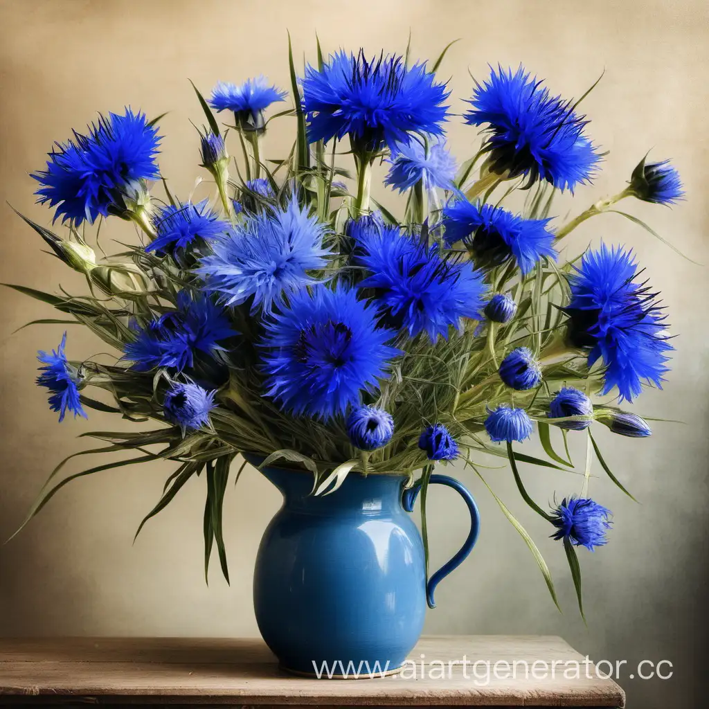 Vibrant-Cornflower-Bouquet-for-Refreshing-Floral-Arrangements