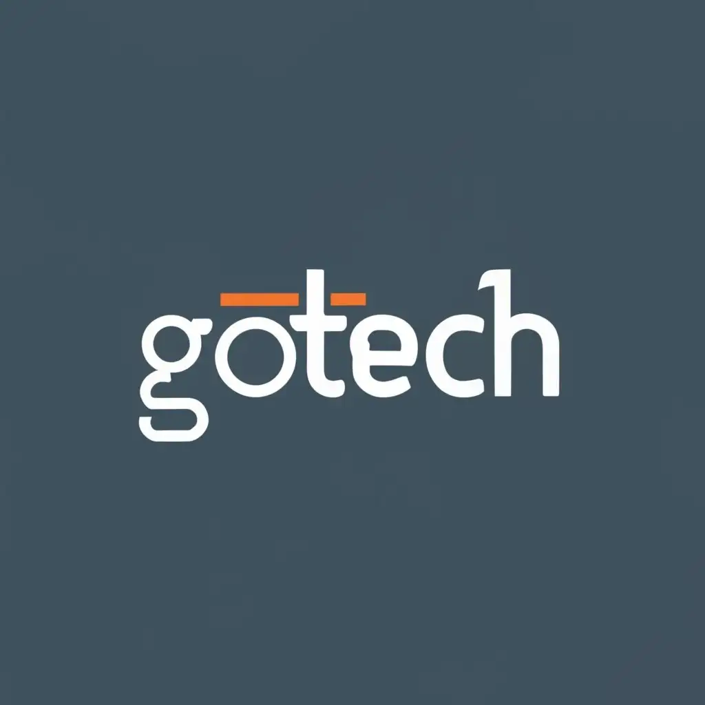 logo, Gotech, with the text "Gotech", typography, be used in Technology industry