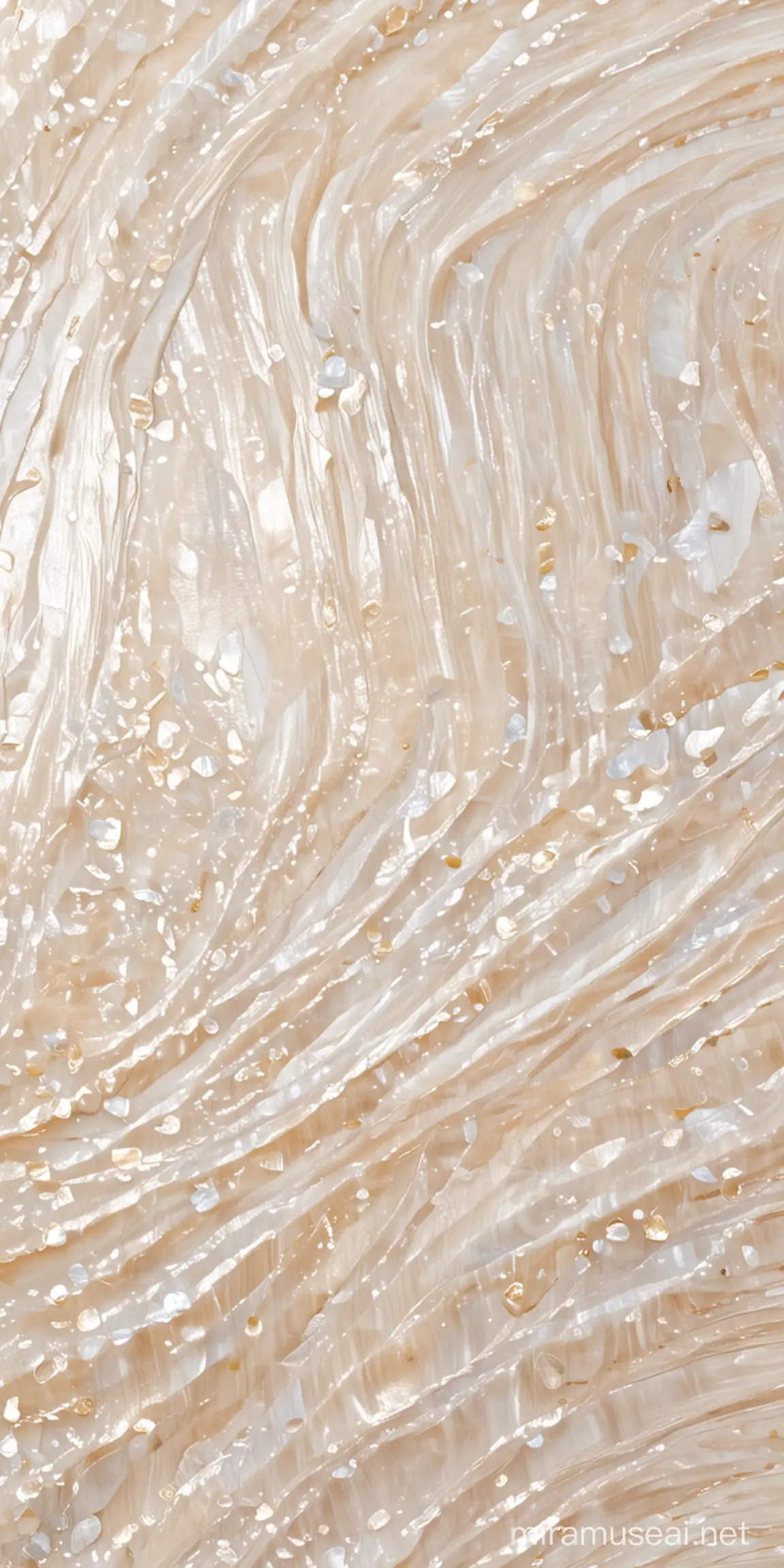 

Design a jasmine-colored mother-of-pearl texture that requires simple lines and soothing curves