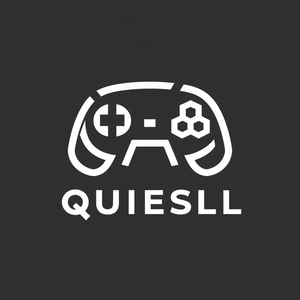 a logo design,with the text "Quiesel", main symbol:Gaming Team chrome://settings/search,Moderate,clear background
