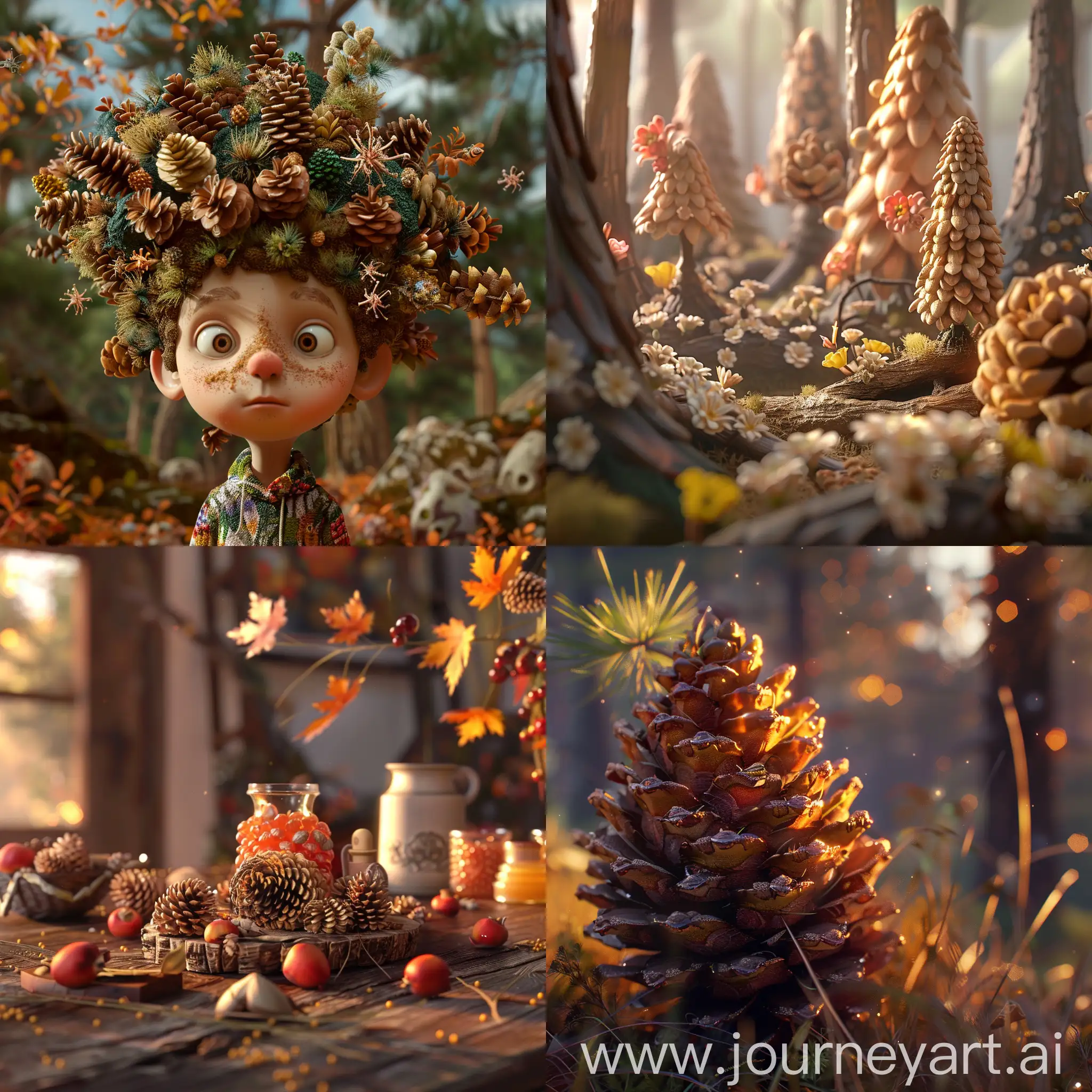 Whimsical-Pinecone-Jam-3D-Animation