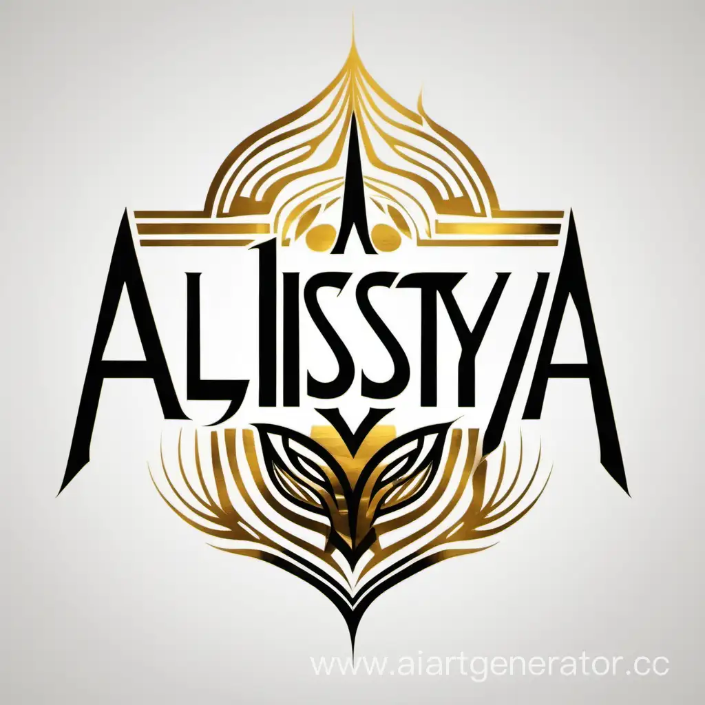 ALISSIYA-Black-Gold-Logo-Elegant-and-Timeless-Brand-Identity