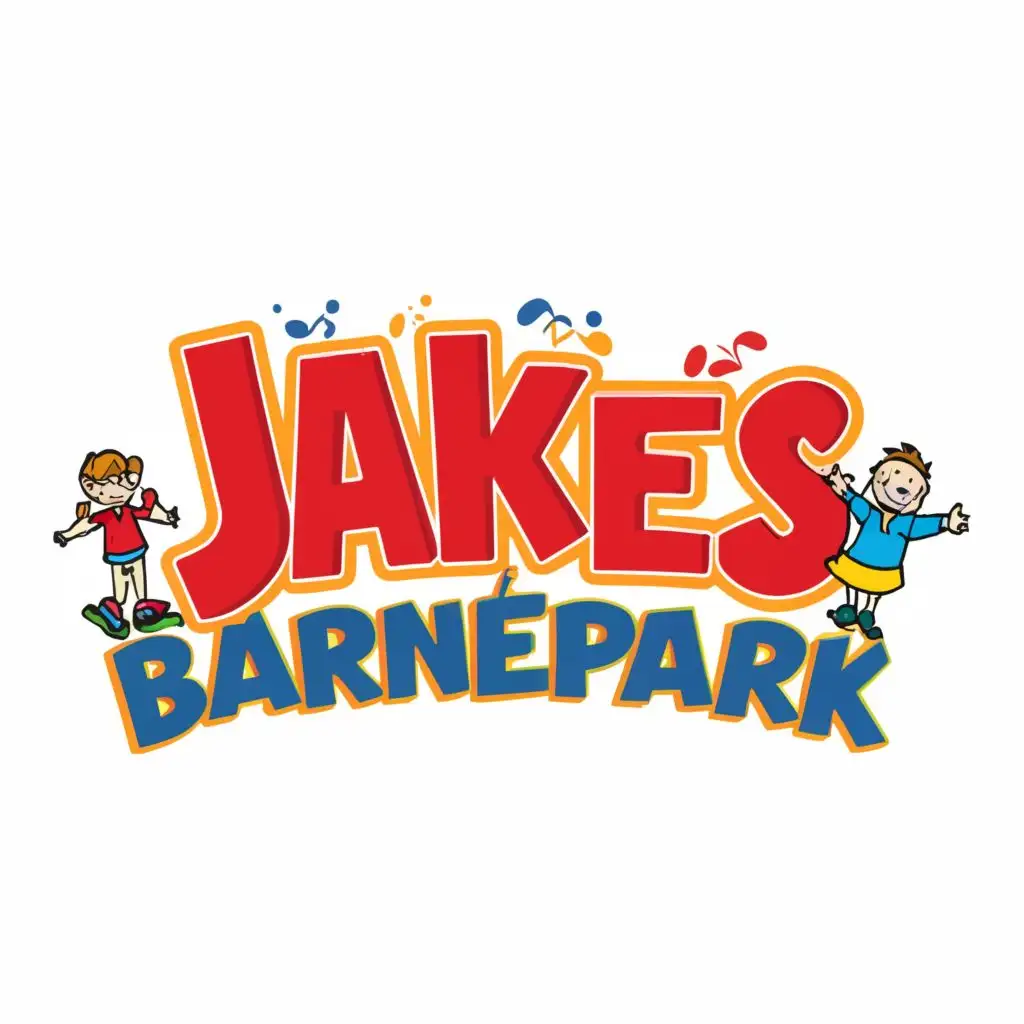 Logo-Design-For-Jakes-Barnepark-Fun-Typography-for-a-Kids-Theme-Park