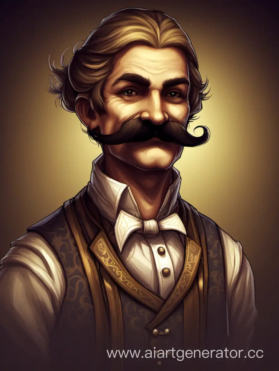 Mustachioed innkeeper