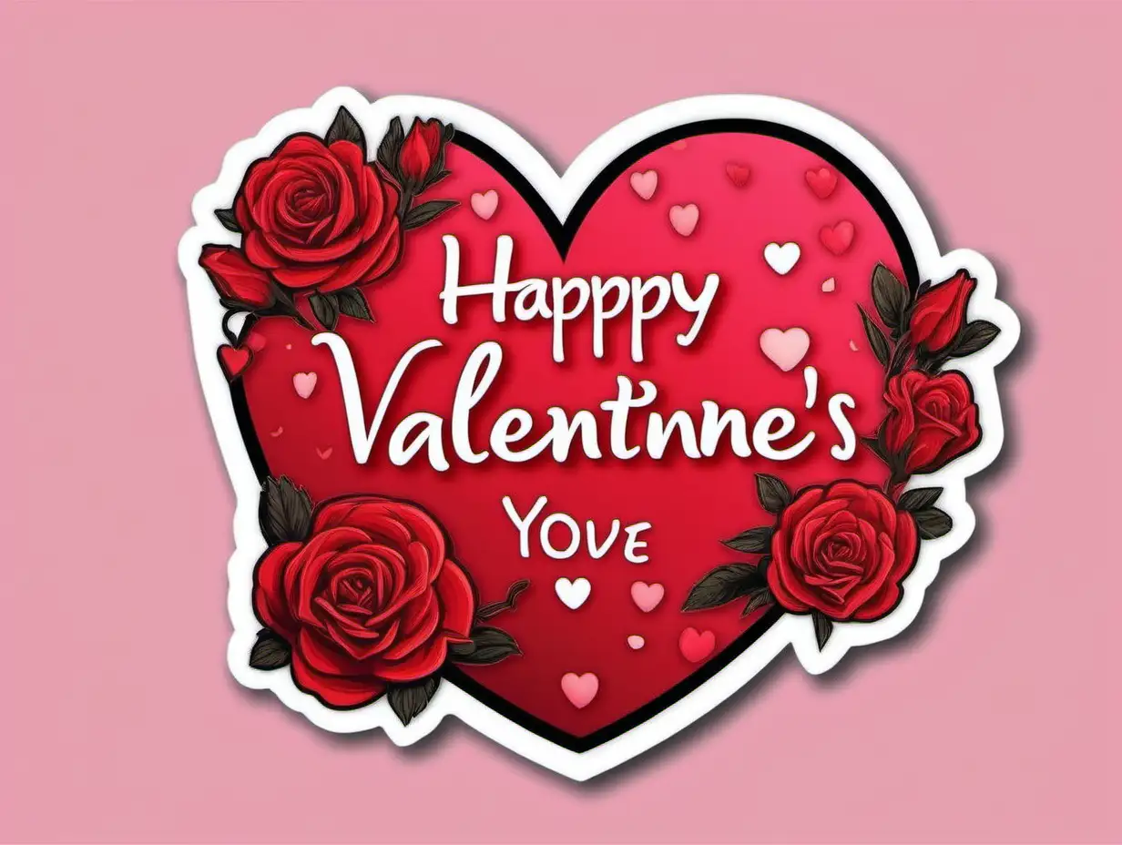 Heartfelt Valentines Customized Sticker Collection for Expressing Love