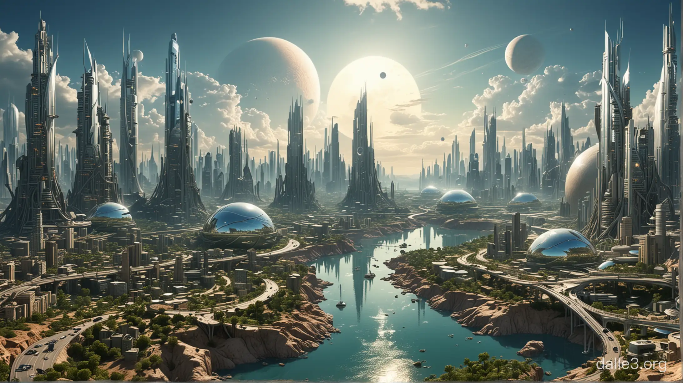 City of the future on the planet Venus, realism, complete conservation of nature