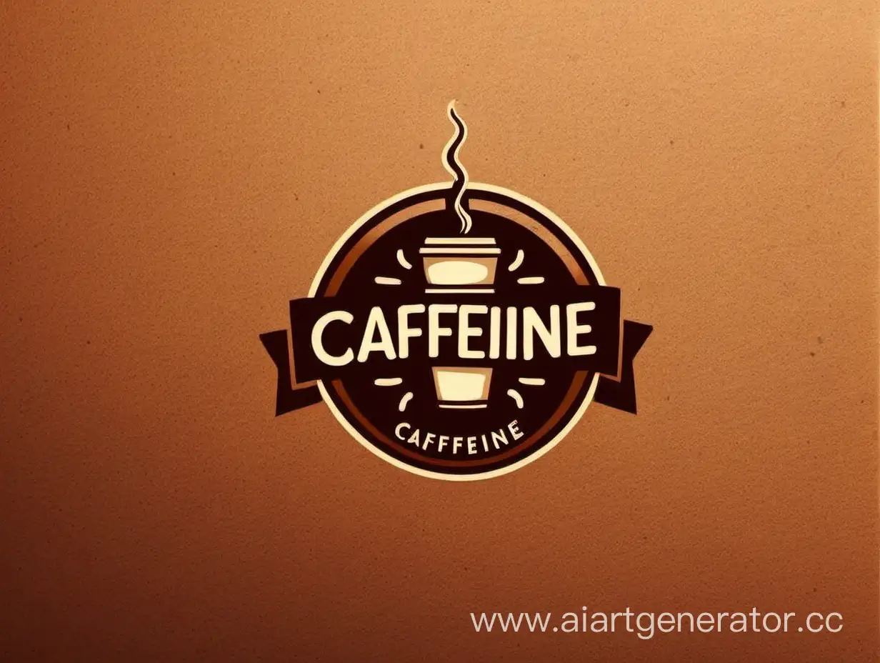 Логотип для кофейни на имя Caffeine.
