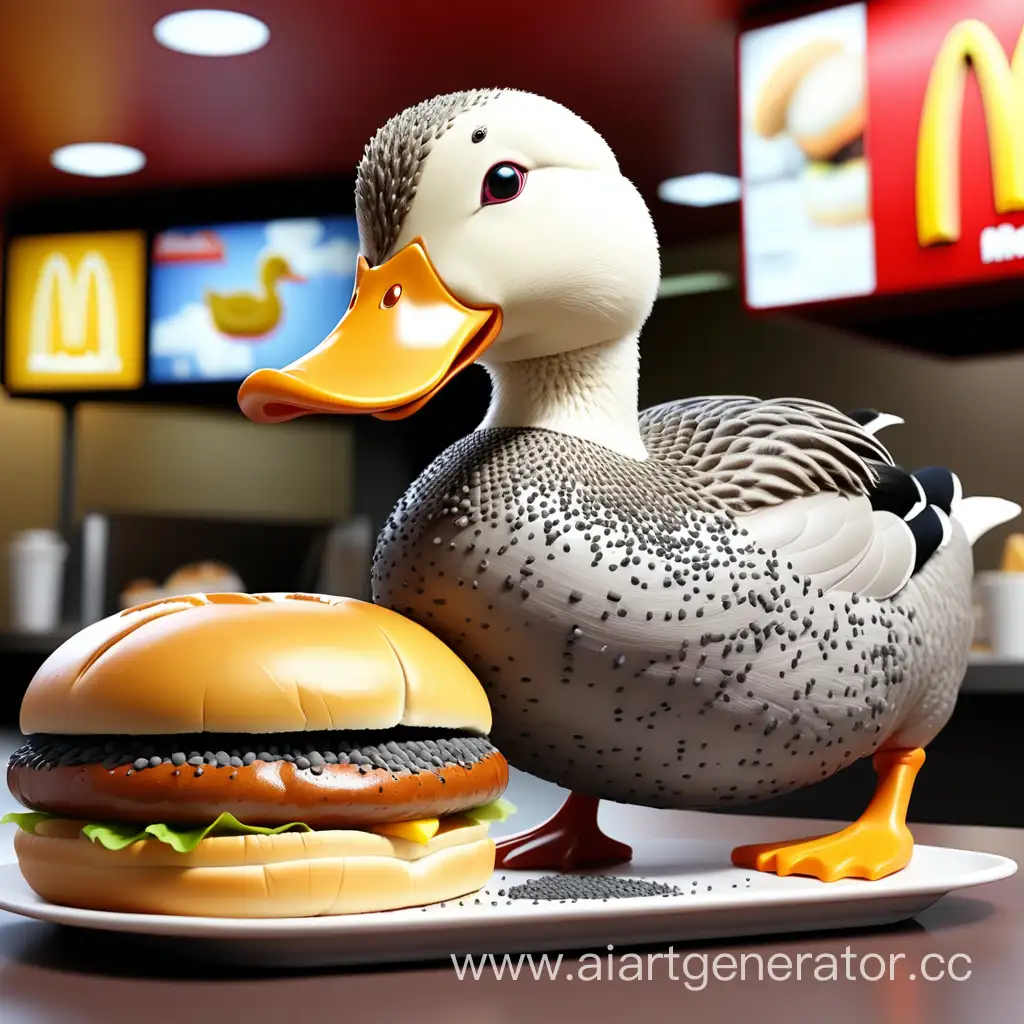 Poppy-Seed-Feast-Duck-Enjoying-a-Bun-in-McDonalds
