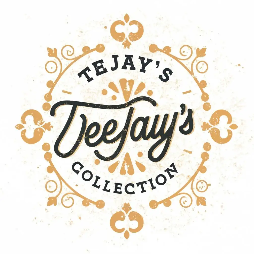 logo, CIRCLE, with the text "TEEJAY'S COLLECTION", typography, be used in Retail industry