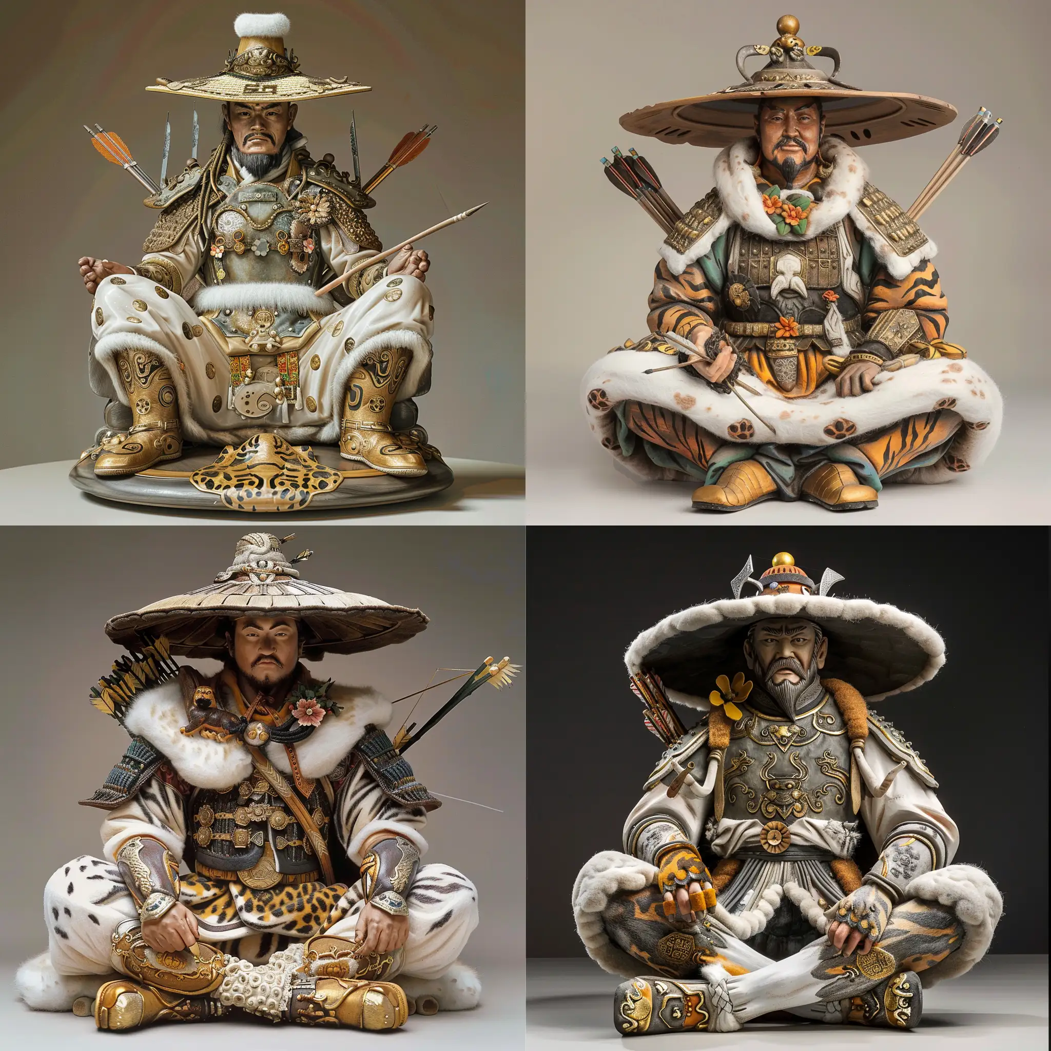Naxi-Warrior-Statue-Honoring-Ren-Lien-Brave-and-Just-Representation