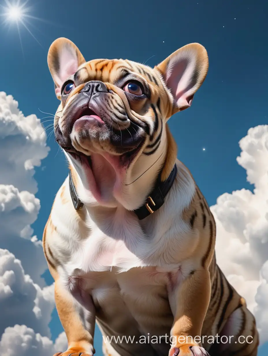 Tiger-French-Bulldog-Gazing-at-the-Sky