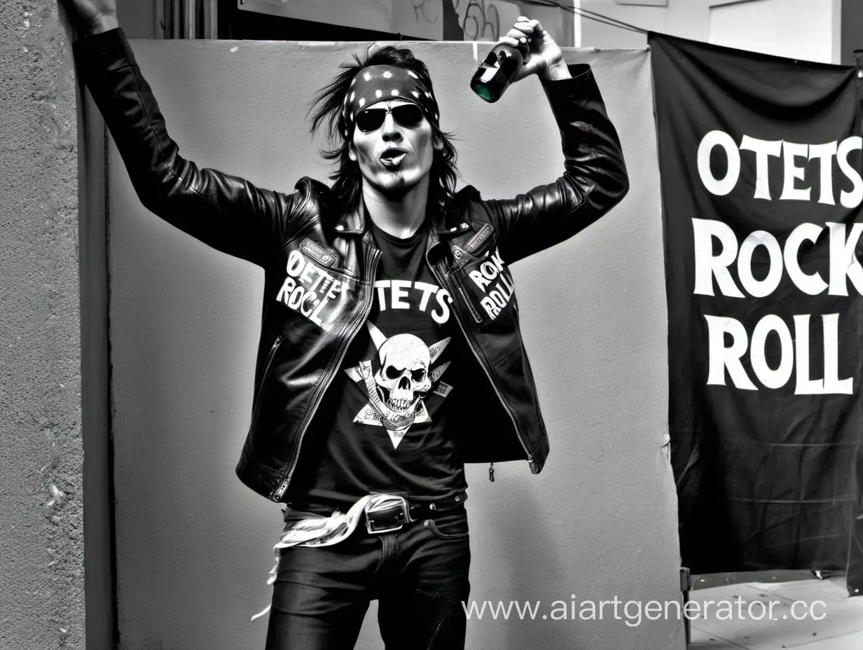 Urban-Rocker-Celebrating-with-Intoxication-and-Anthem-Banner