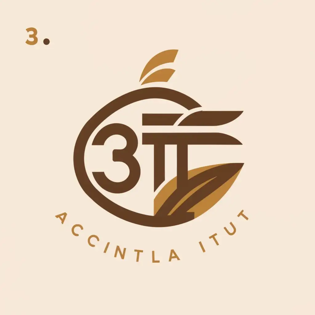 a logo design,with the text "3T", main symbol:COCONUT,Moderate,clear background