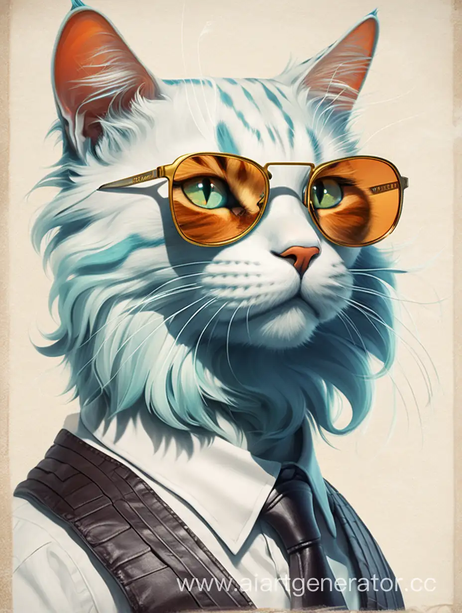 Intelligent-Feline-Marvel-A-Cool-Cat-Genius-Engaged-in-Clever-Pursuits