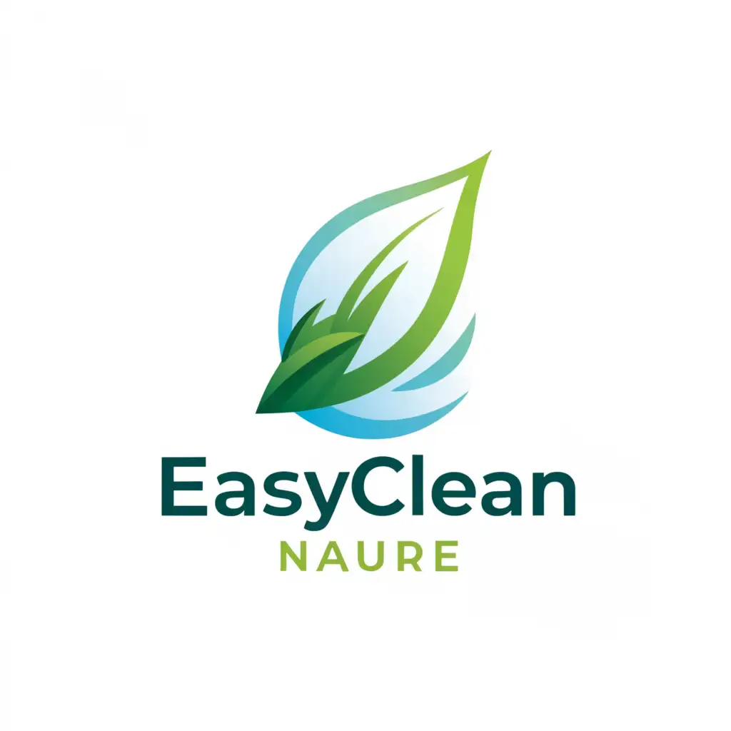 a logo design,with the text "EasyClean", main symbol:Nature Detergent,Minimalistic,be used in Beauty Spa industry,clear background