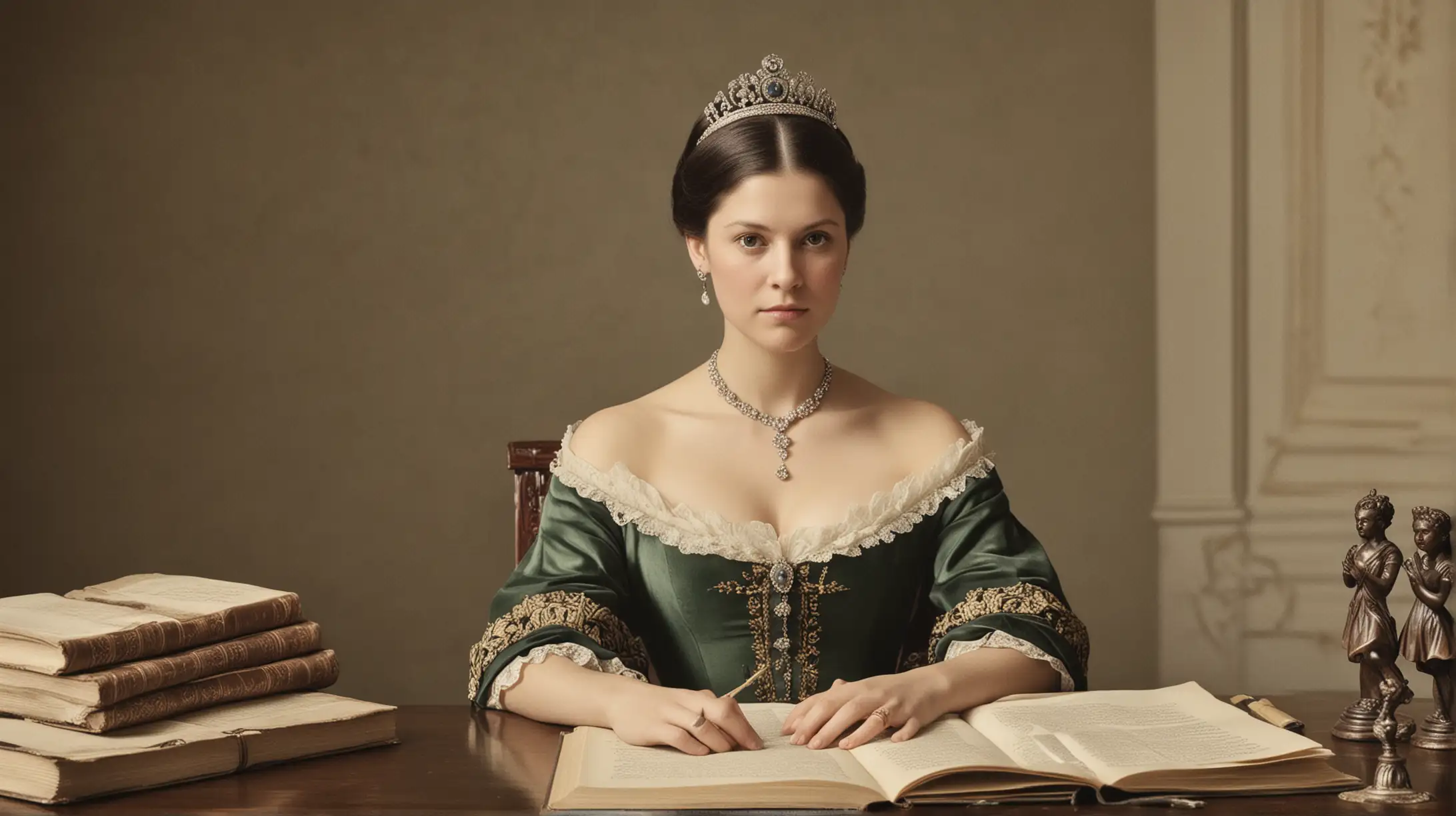 Princess Victoria Engaged in Scholarly Pursuits