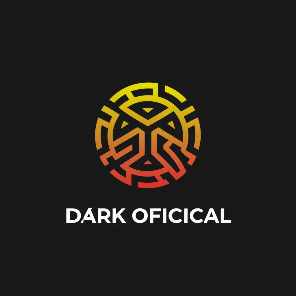 a logo design, with the text 'Dark Official', main symbol: DarkOfficial, crypto, trading, logo, complex, be used in Finance industry, clear background, make it modern