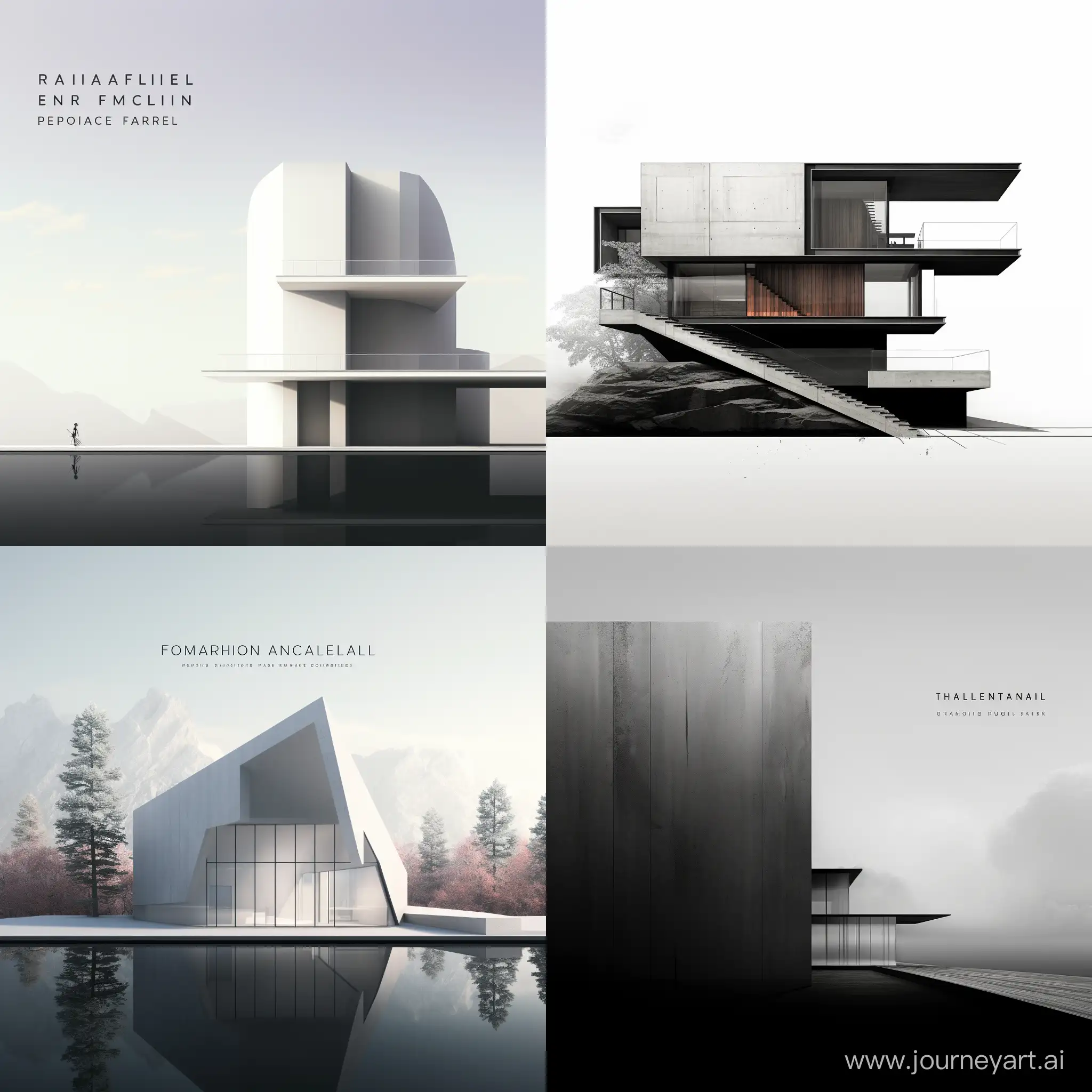 professional minimal architecture portfolio design