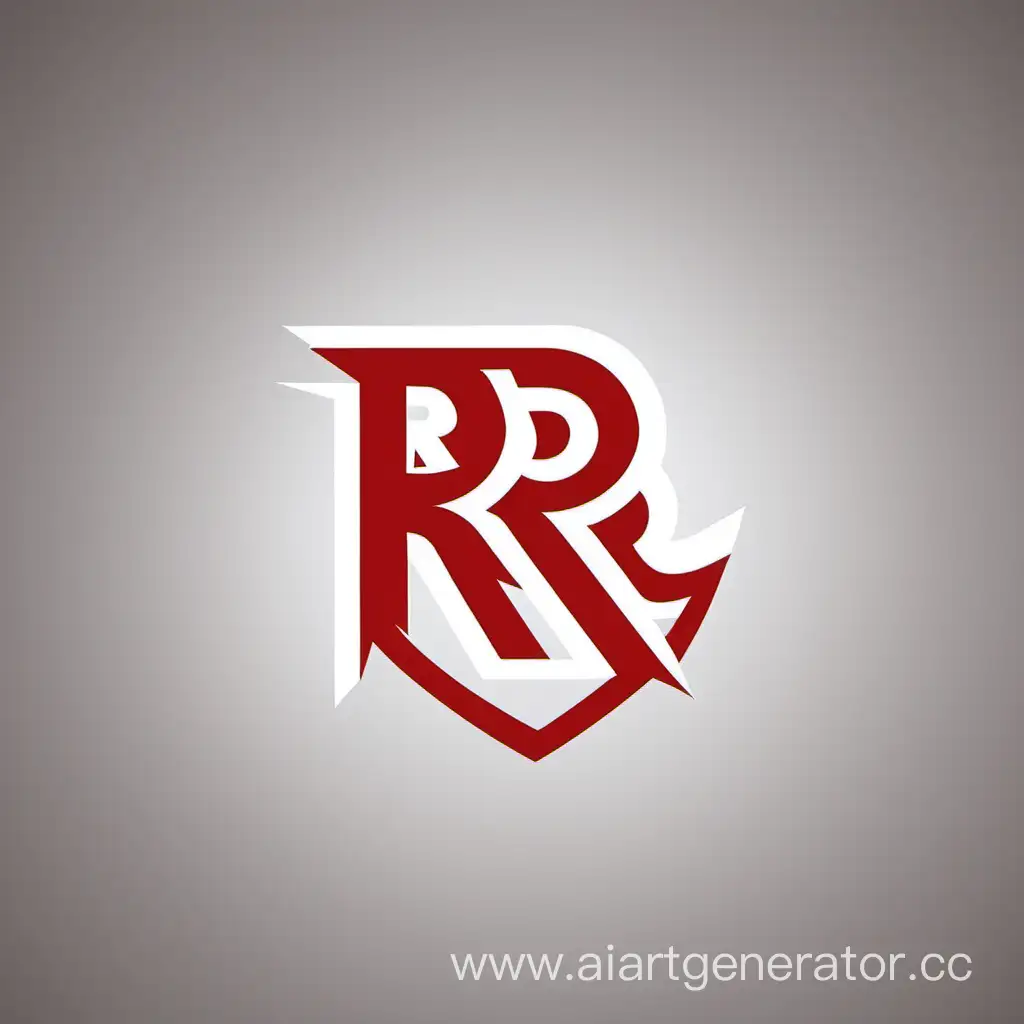 Логотип RR красно белый