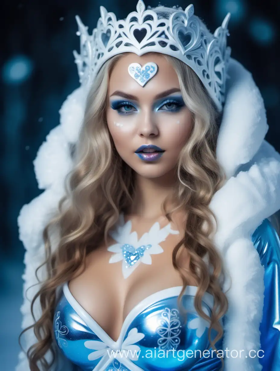 Sensual-Winter-Fantasy-Russian-Snow-Maiden-in-Erotic-Lingerie-Show