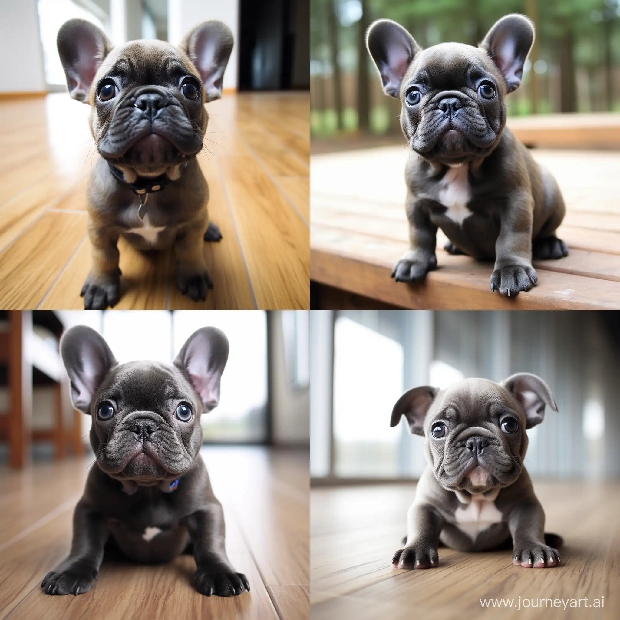A real cute french bulldog puppy--v 6