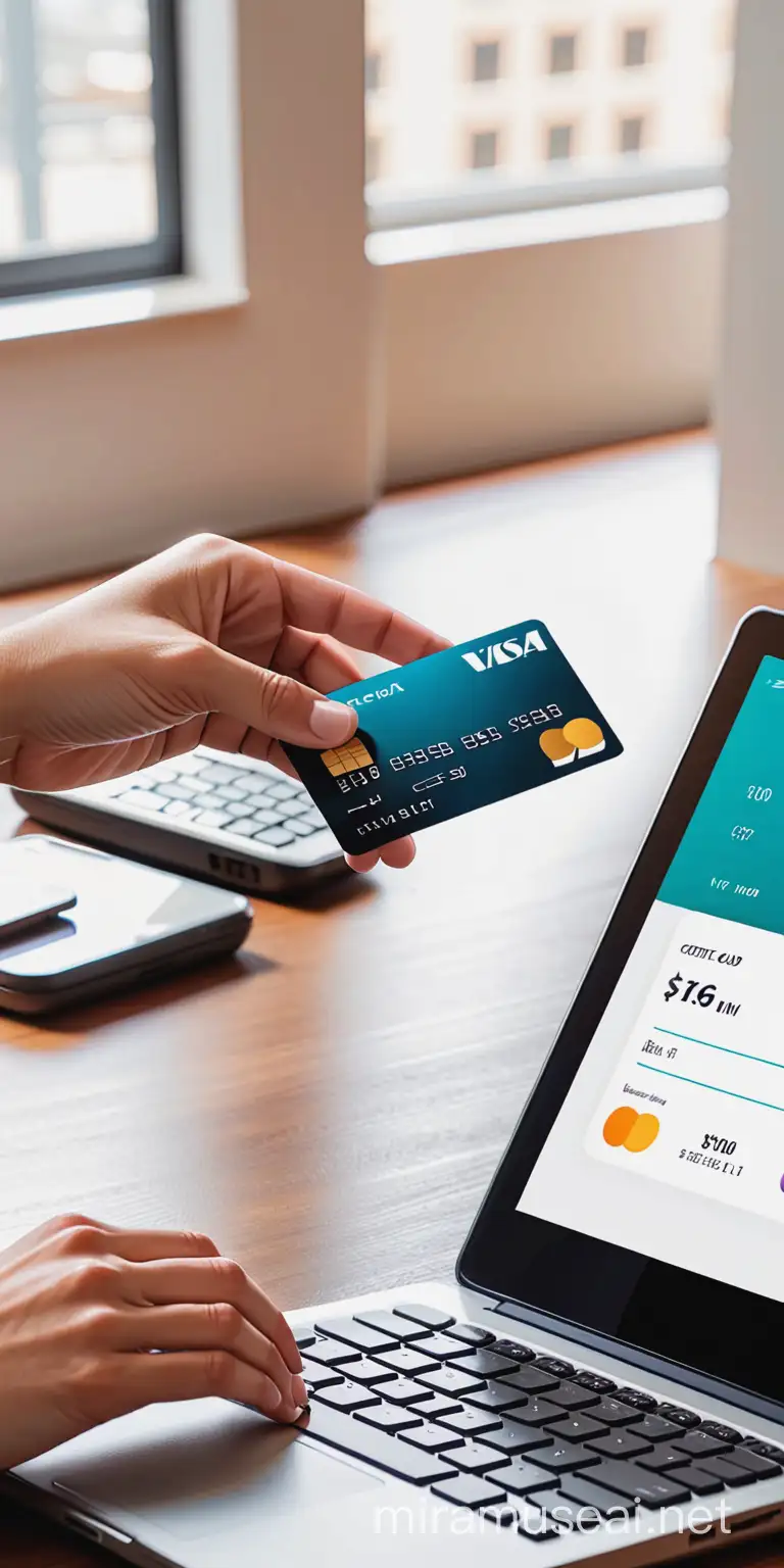 making a payment virtually with a credit card