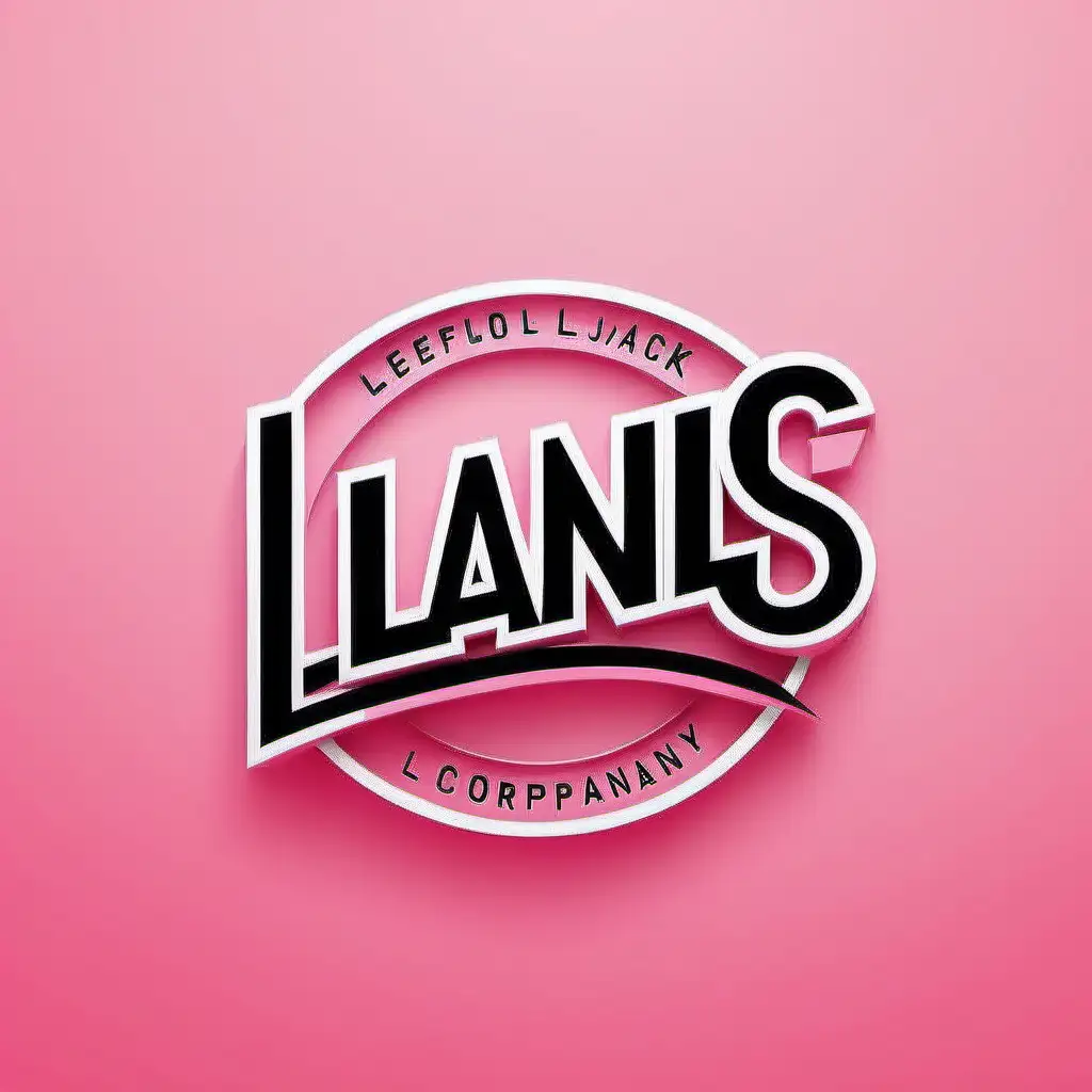 Modern Pink and Black Logo Design for Graphic Design Company featuring Letters LS