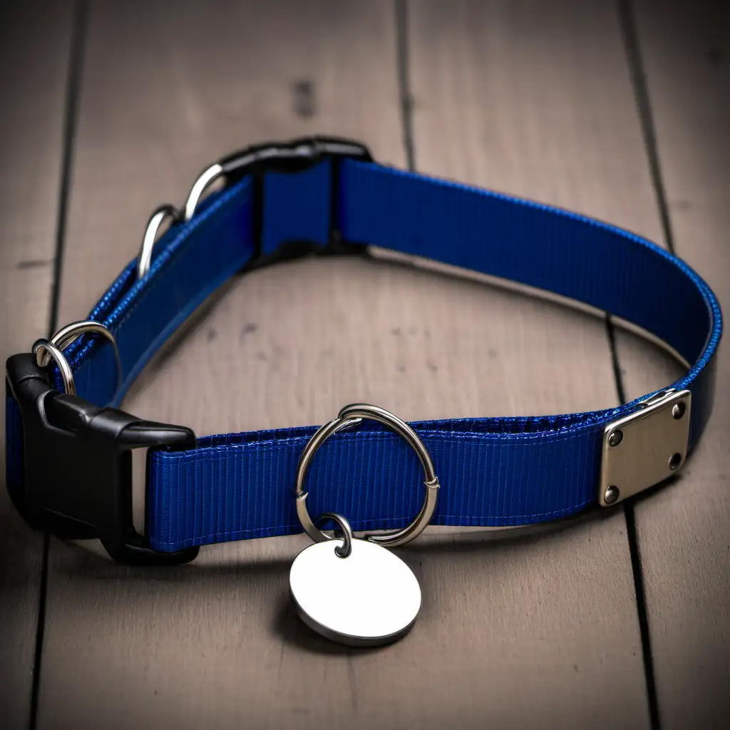 dog collar with id tag
