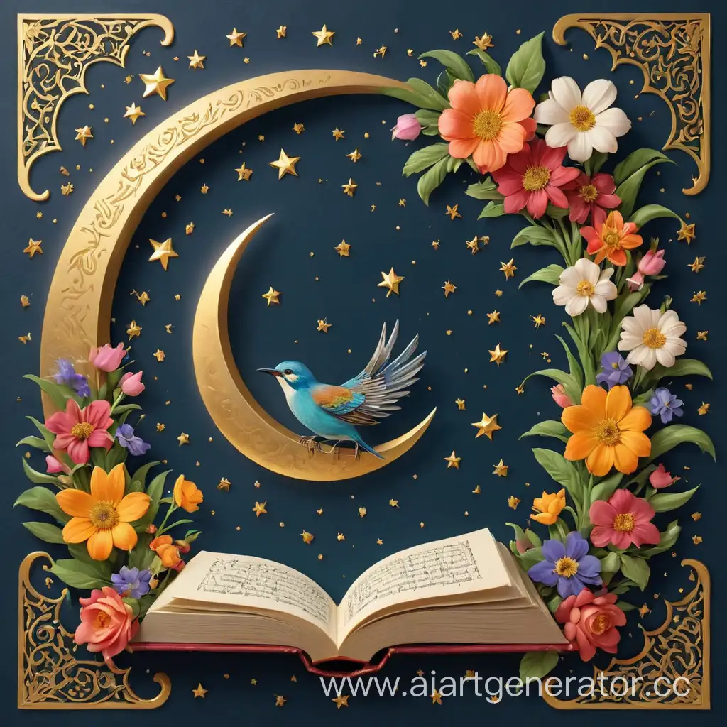 Islamic-Art-Quranic-Birds-Amidst-Celestial-Beauty