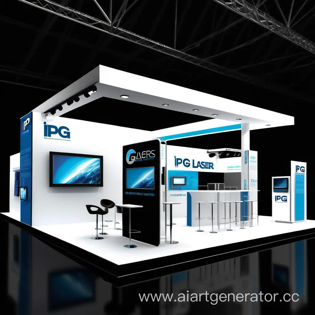 Innovative-Exhibition-Stand-Design-for-IPG-Lasers-Showcasing-Unique-Products