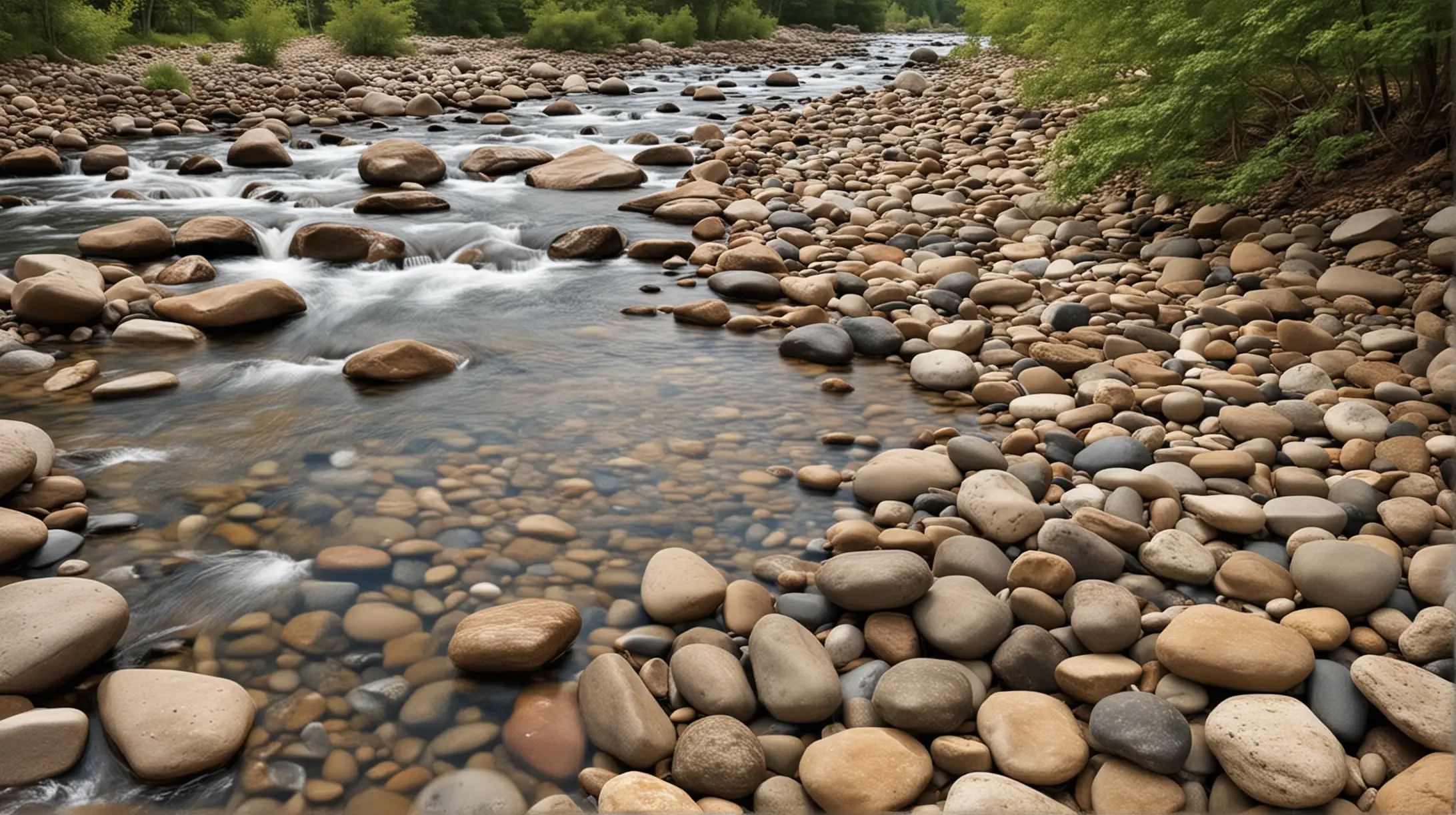Healing Waters: Create an image featuring a tranquil river or stream, with clear waters flowing gently over smooth stones. Show African Americans seeking solace and renewal as they immerse themselves in the healing waters, symbolizing God's ability to bring comfort and restoration to our lives, as referenced in Psalm 23:2-3. 