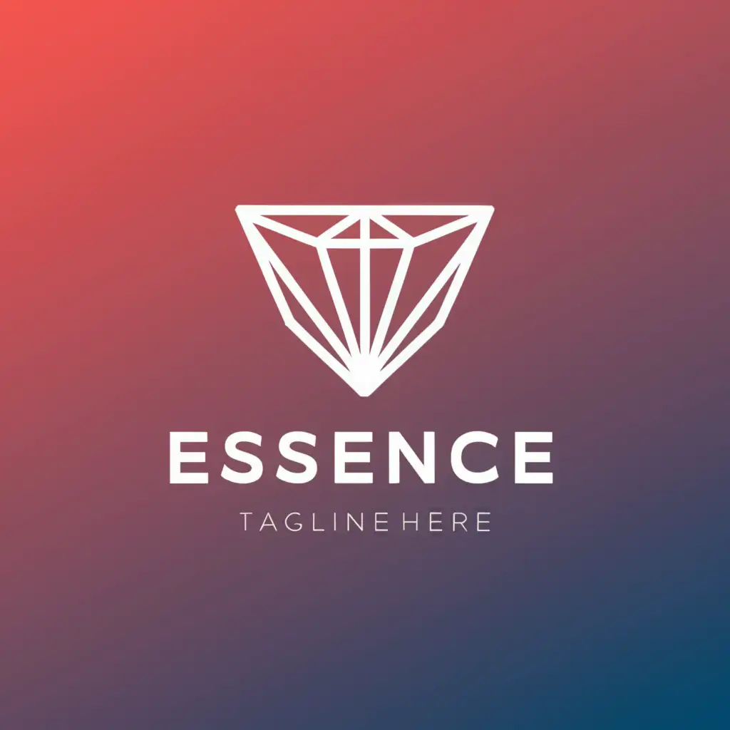 a logo design,with the text "essence", main symbol:a diomond like figure,Moderate,clear background