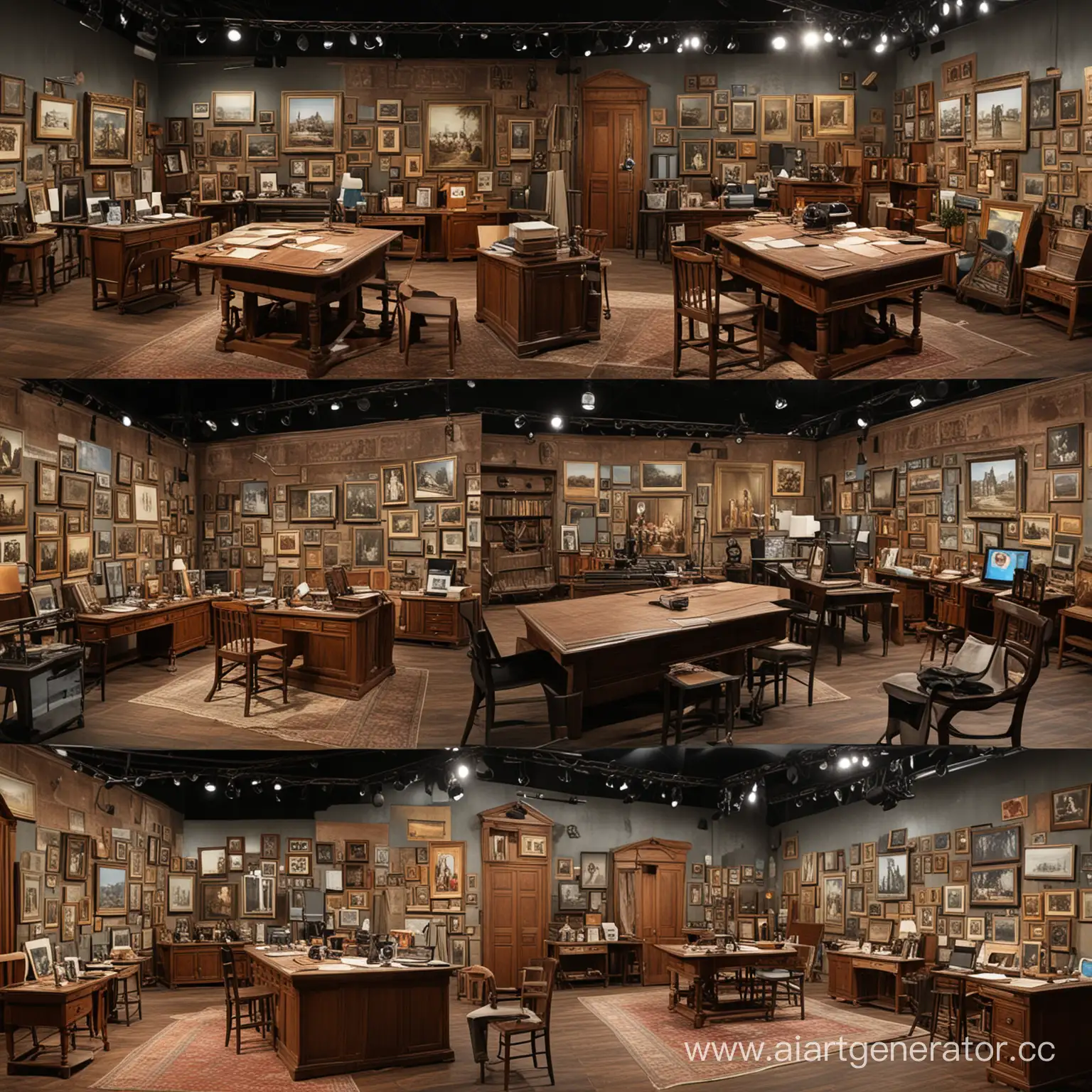 Studio-Collage-Secrets-and-Mysteries-of-History-TV-Show-Set