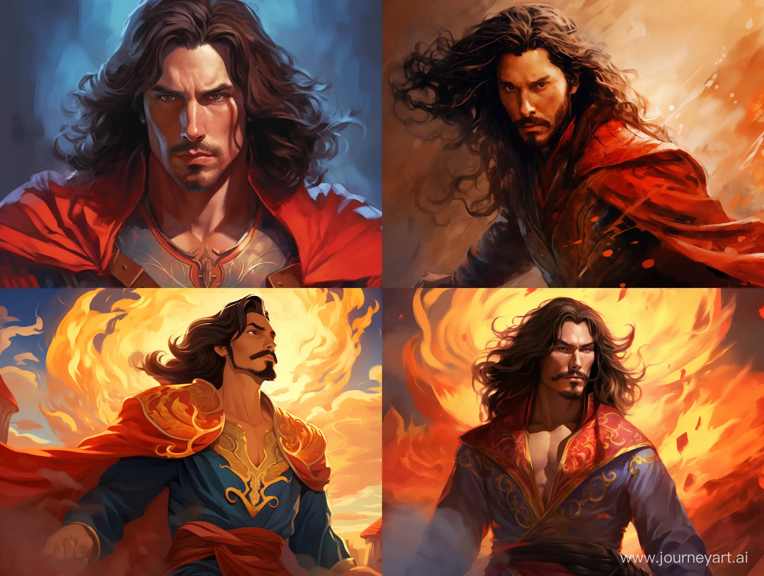 Doctor Strange with long hair
