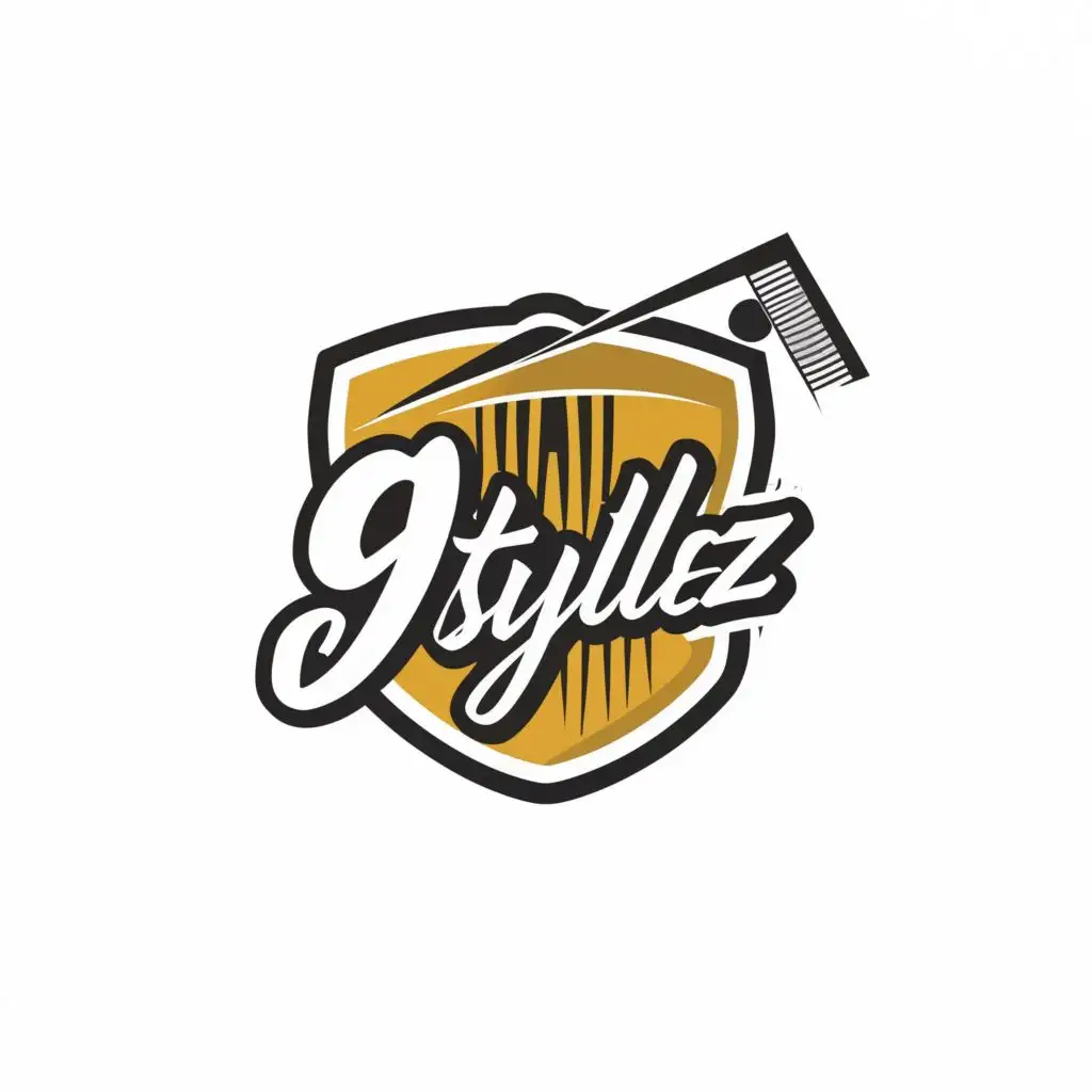 LOGO-Design-For-9Gstylez-Stylish-Typography-for-Barbershop-and-Hairdressing-Salon