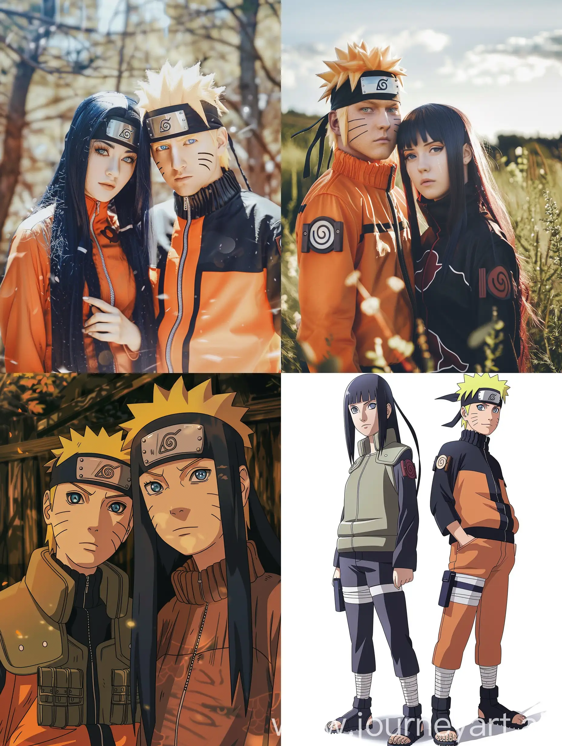 Romantic-Portrait-of-Hinata-and-Naruto-Embracing