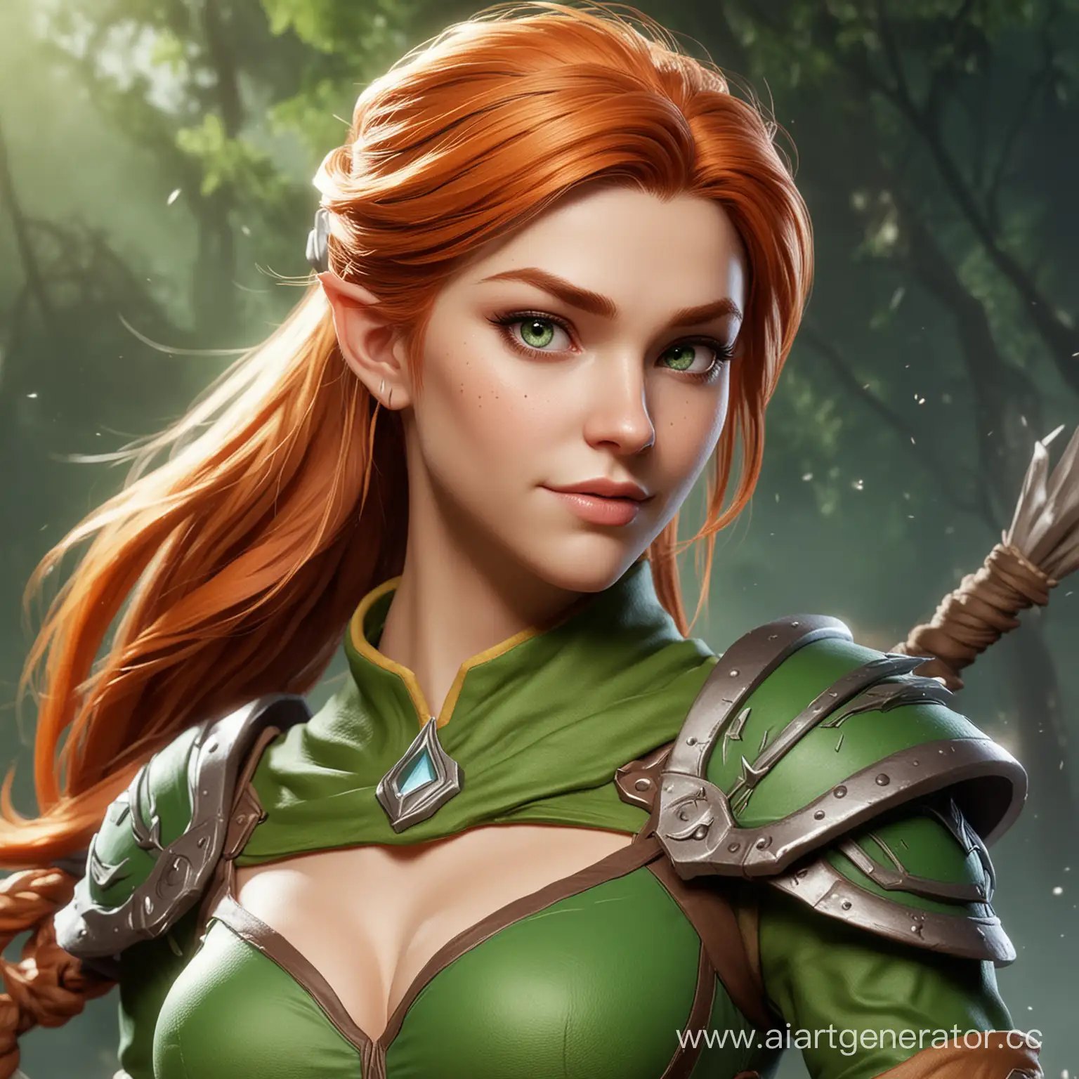 Curious-Windranger-from-Dota-2-Observing-Surroundings