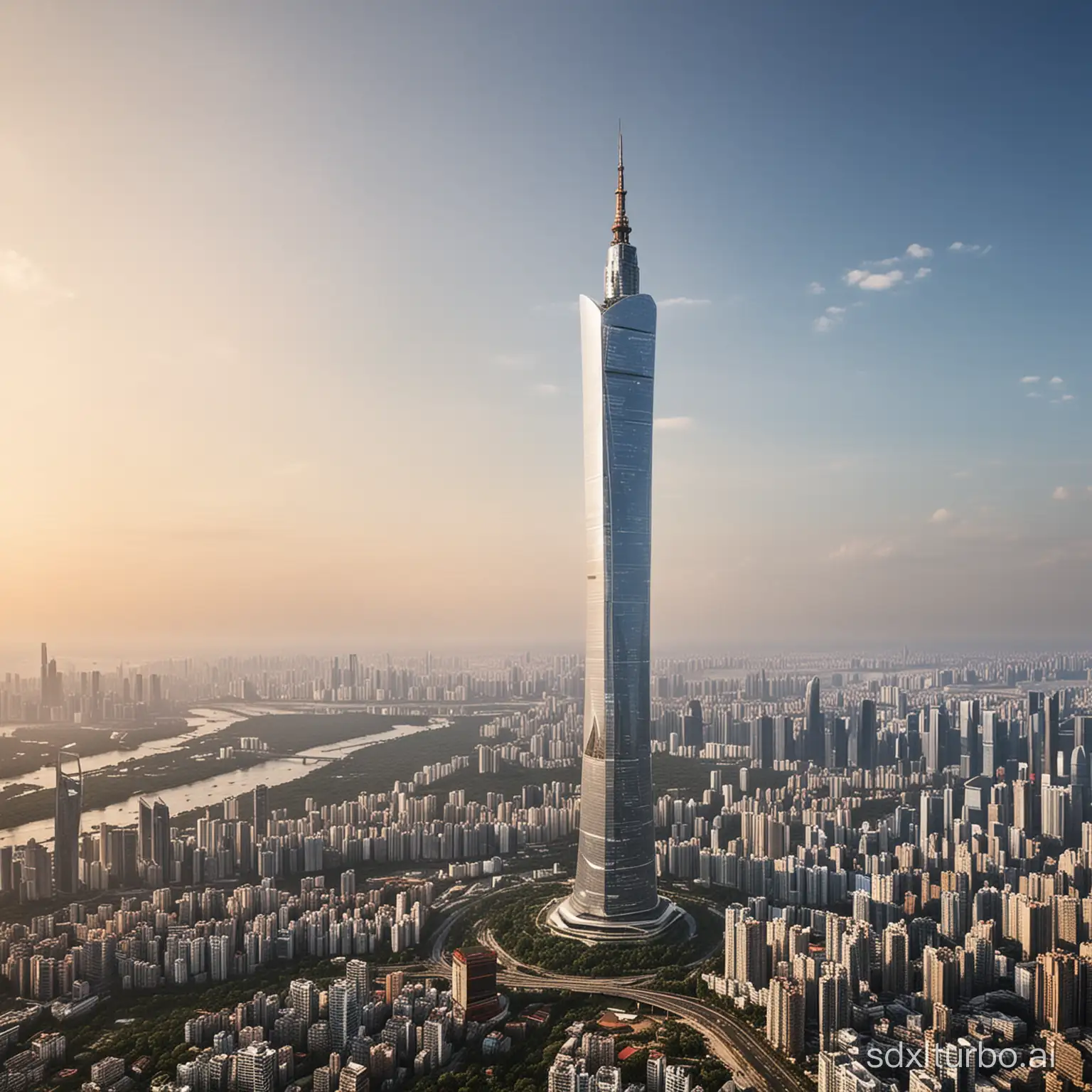Futuristic-Guangzhou-Tower-A-Vision-of-the-Cityscape-in-100-Years
