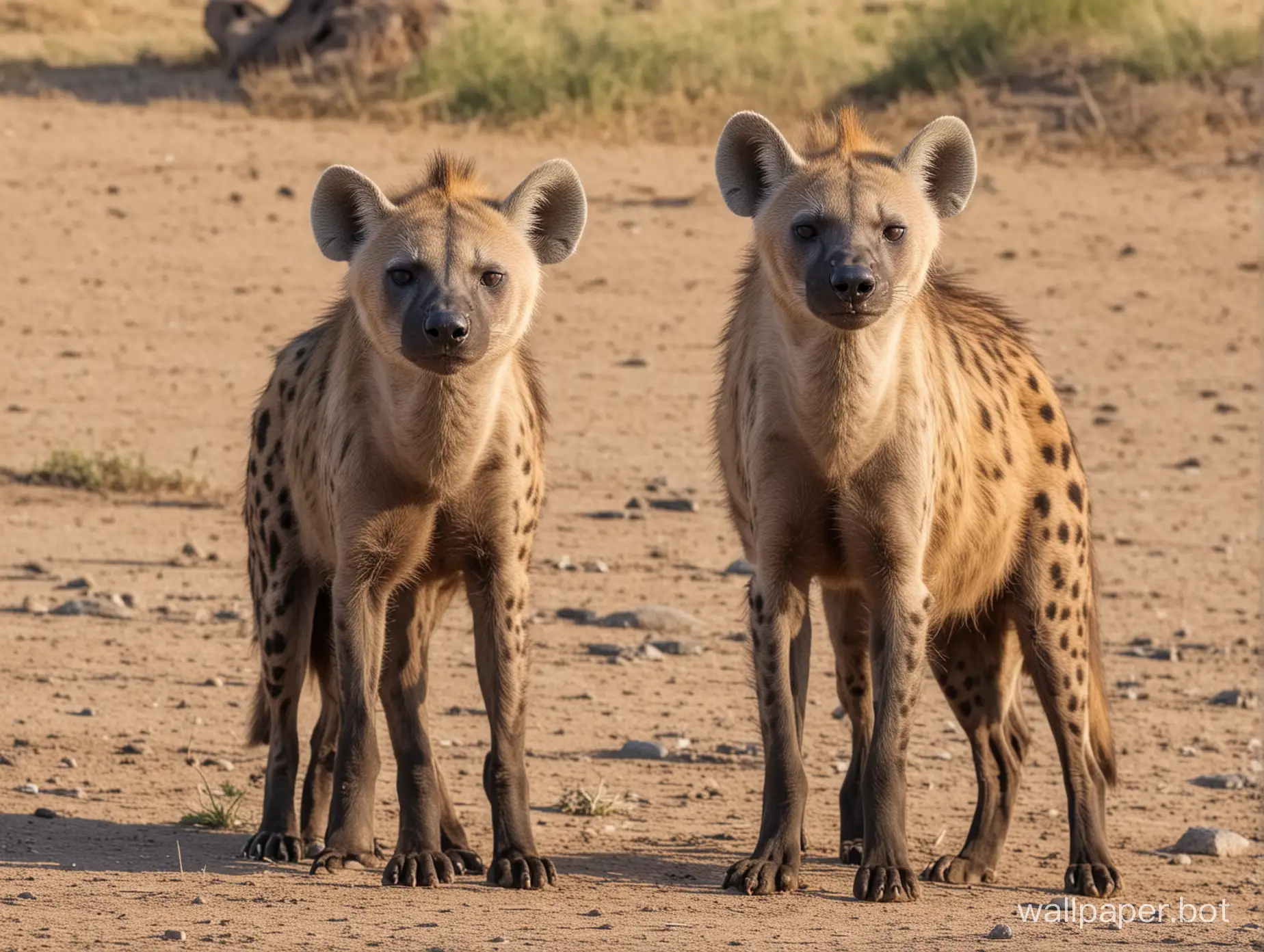 two hyenas